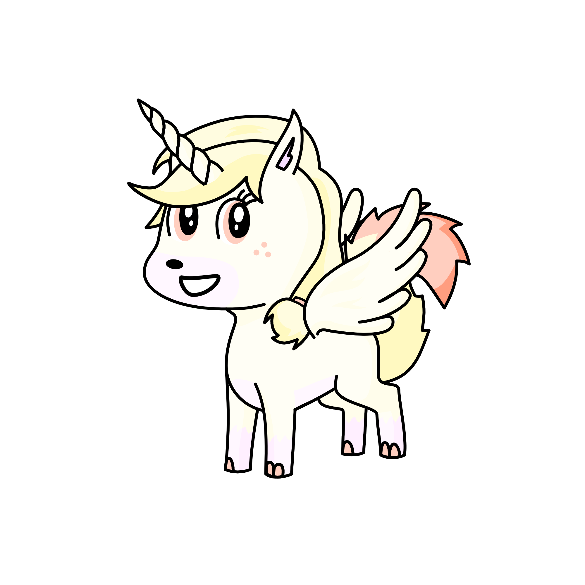 Velvet Snowflake, the unicorn