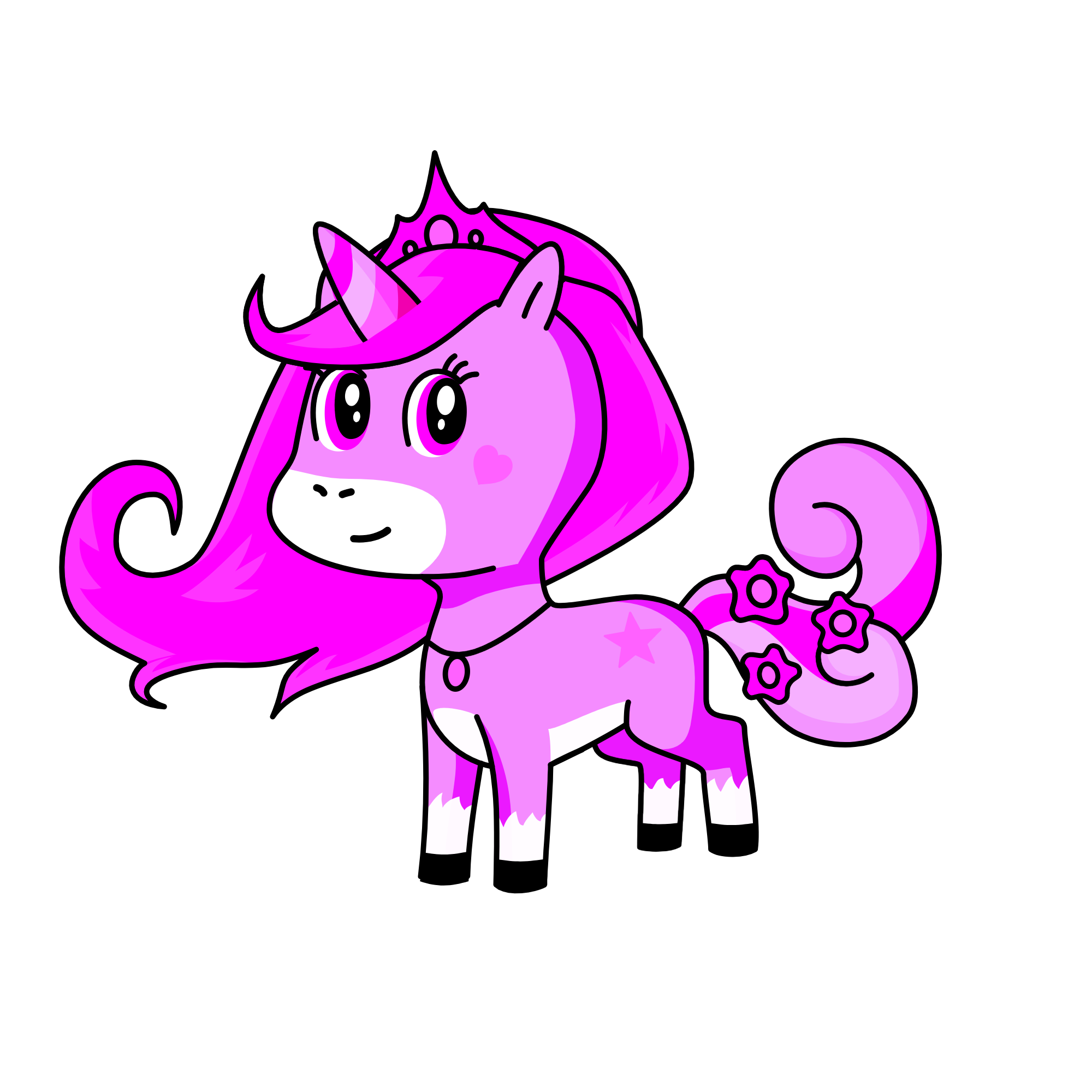 Cloudy Pink, the unicorn
