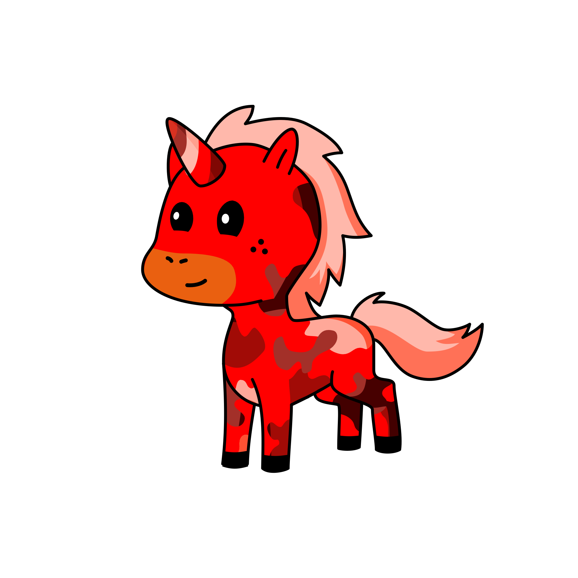 Red, the unicorn
