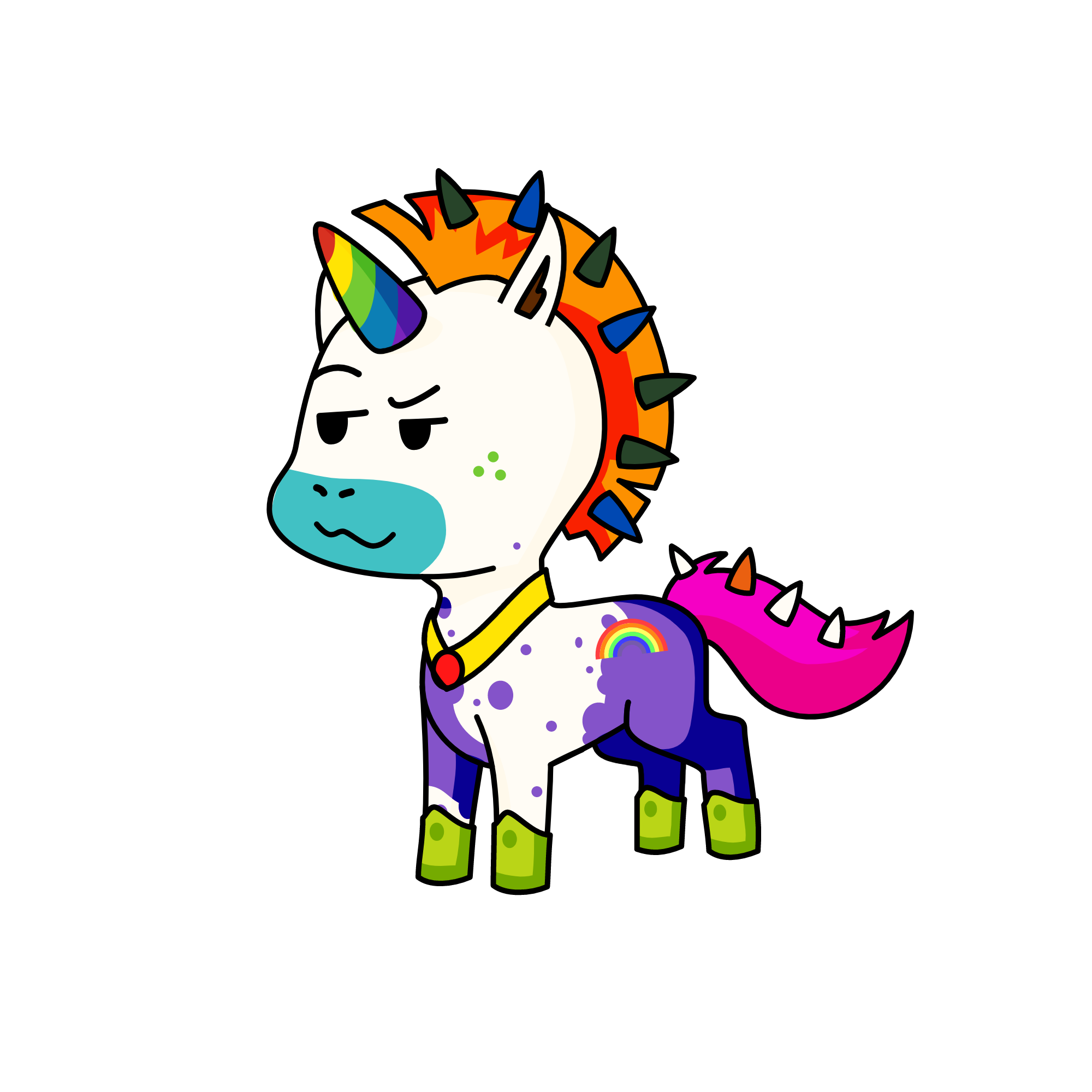 Friendo, the unicorn