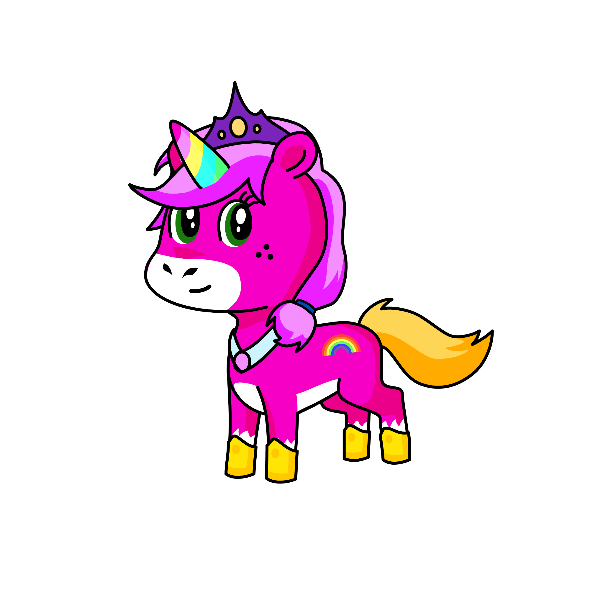 snowy, the unicorn