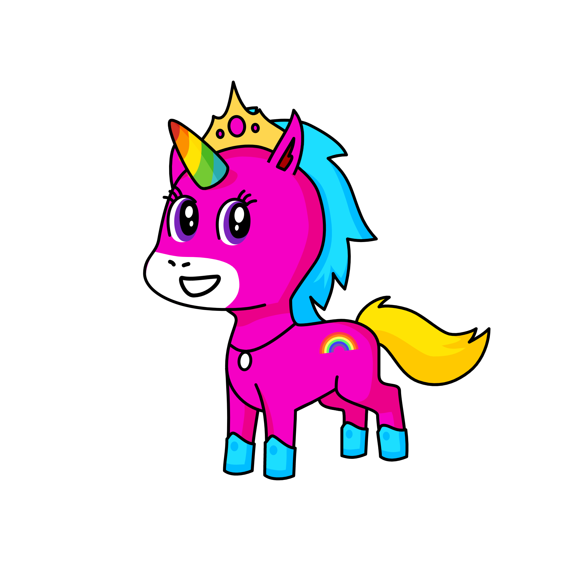 Rainbow Unicorn, the unicorn