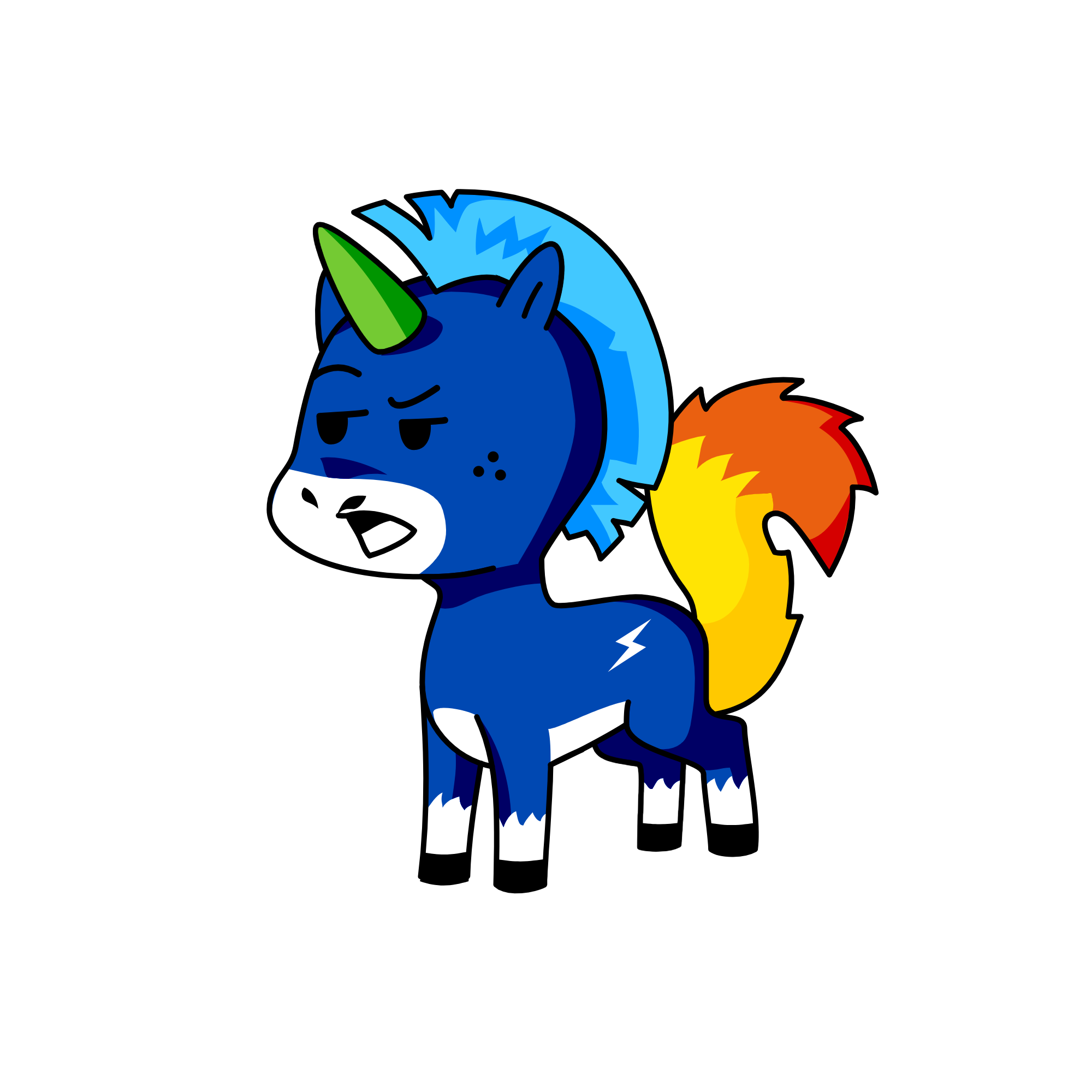 x, the unicorn