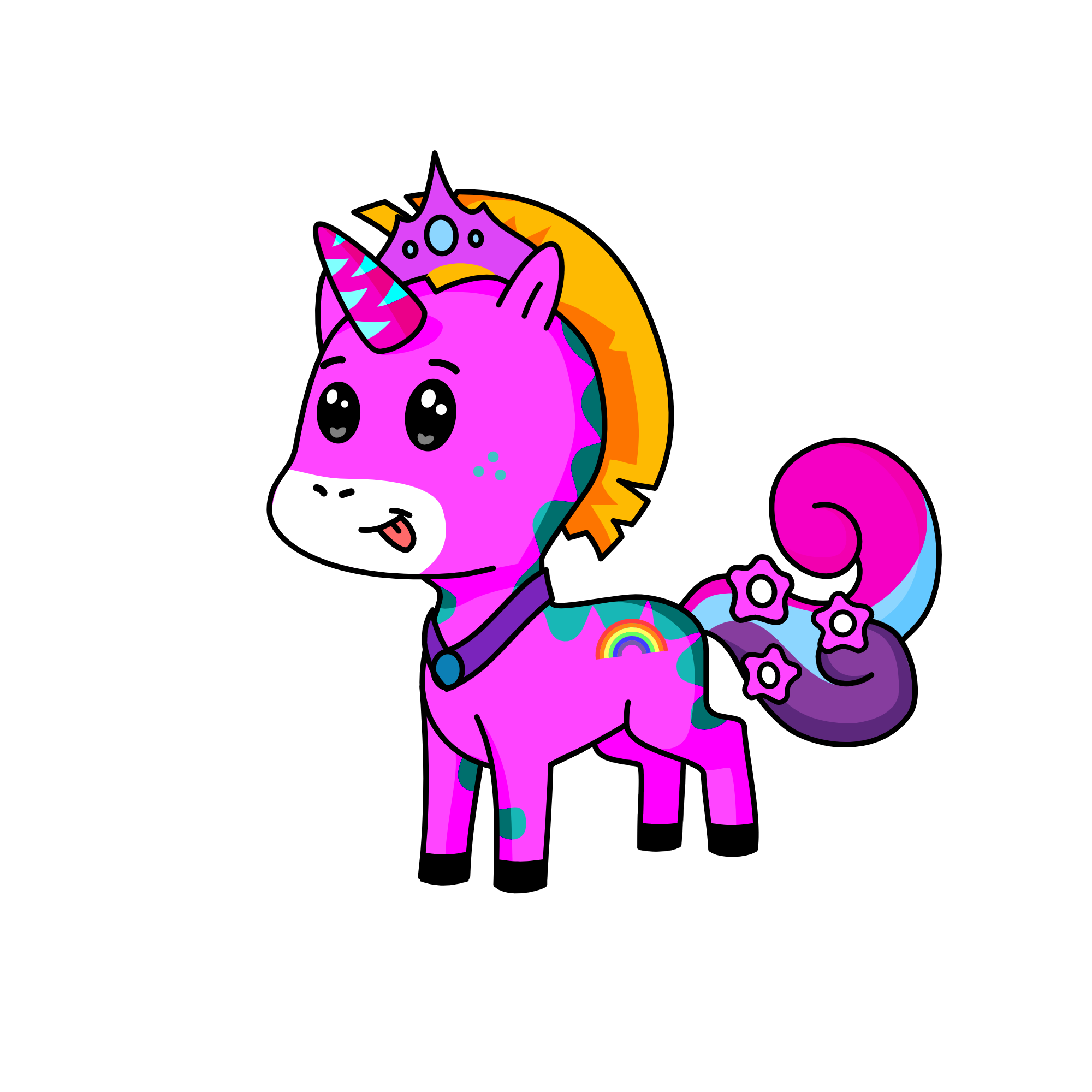 pinkicorn, the unicorn