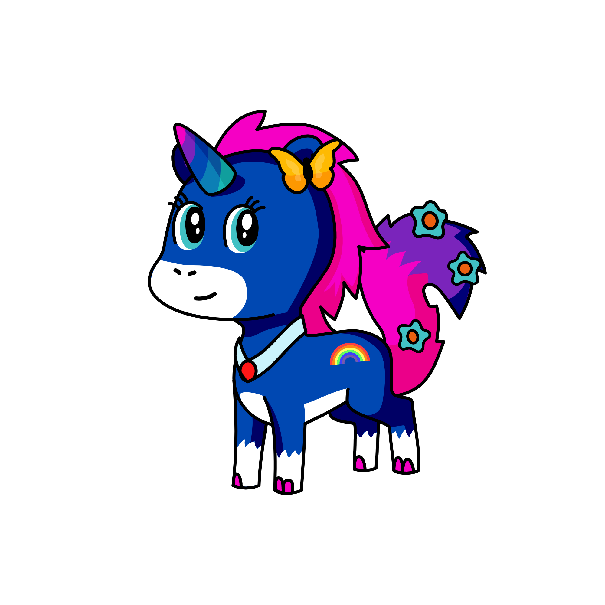 Midnight Swirl, the unicorn