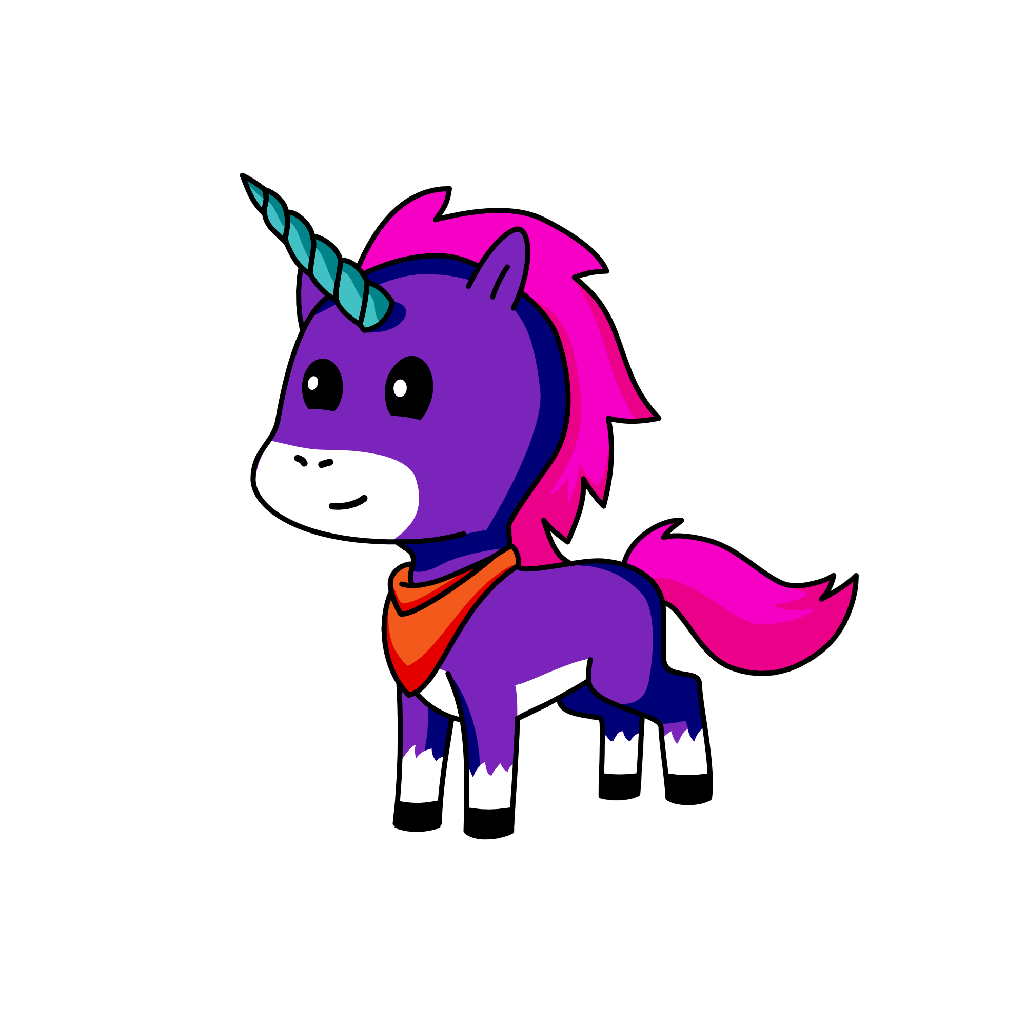 Allo, the unicorn
