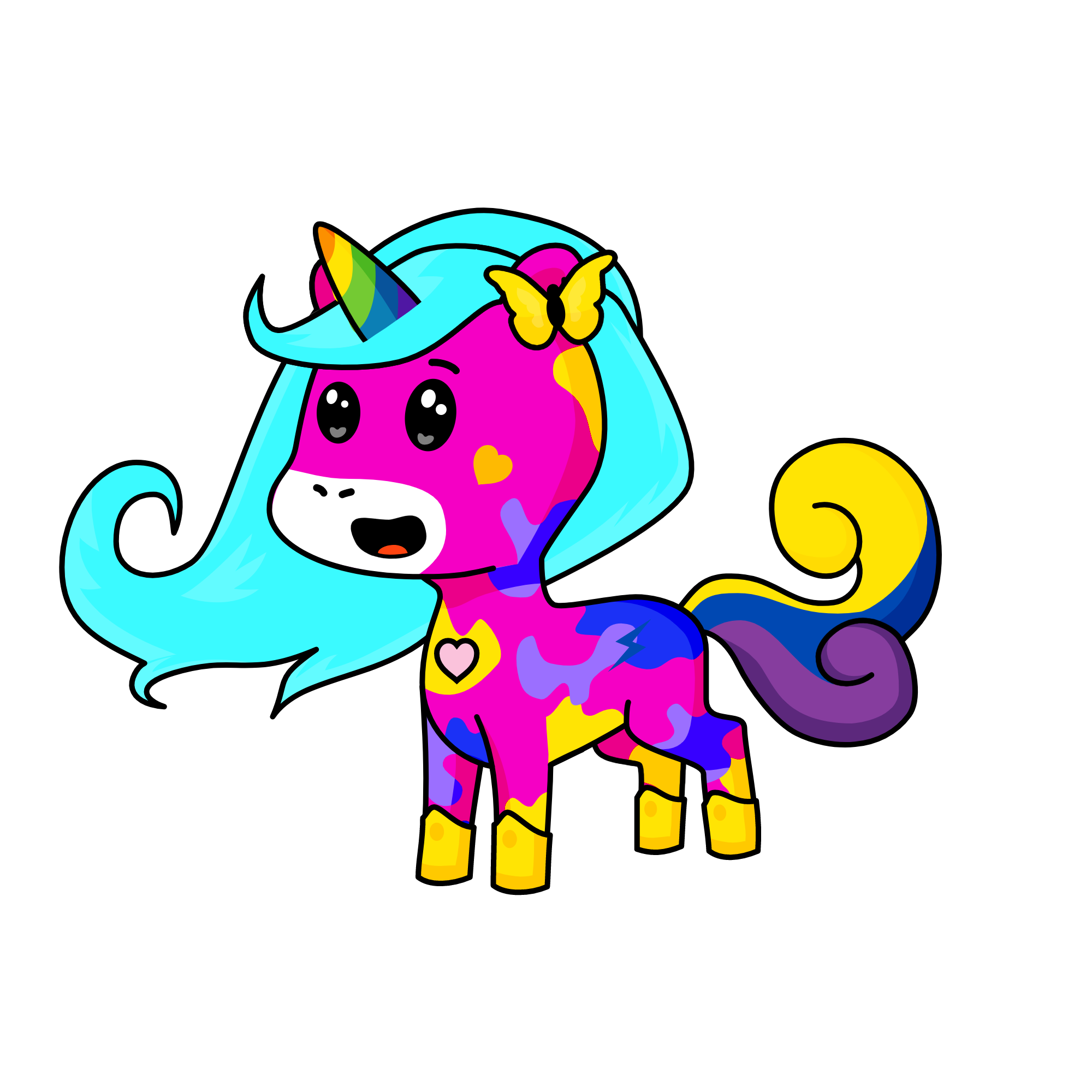 Rainbow Dash, the unicorn