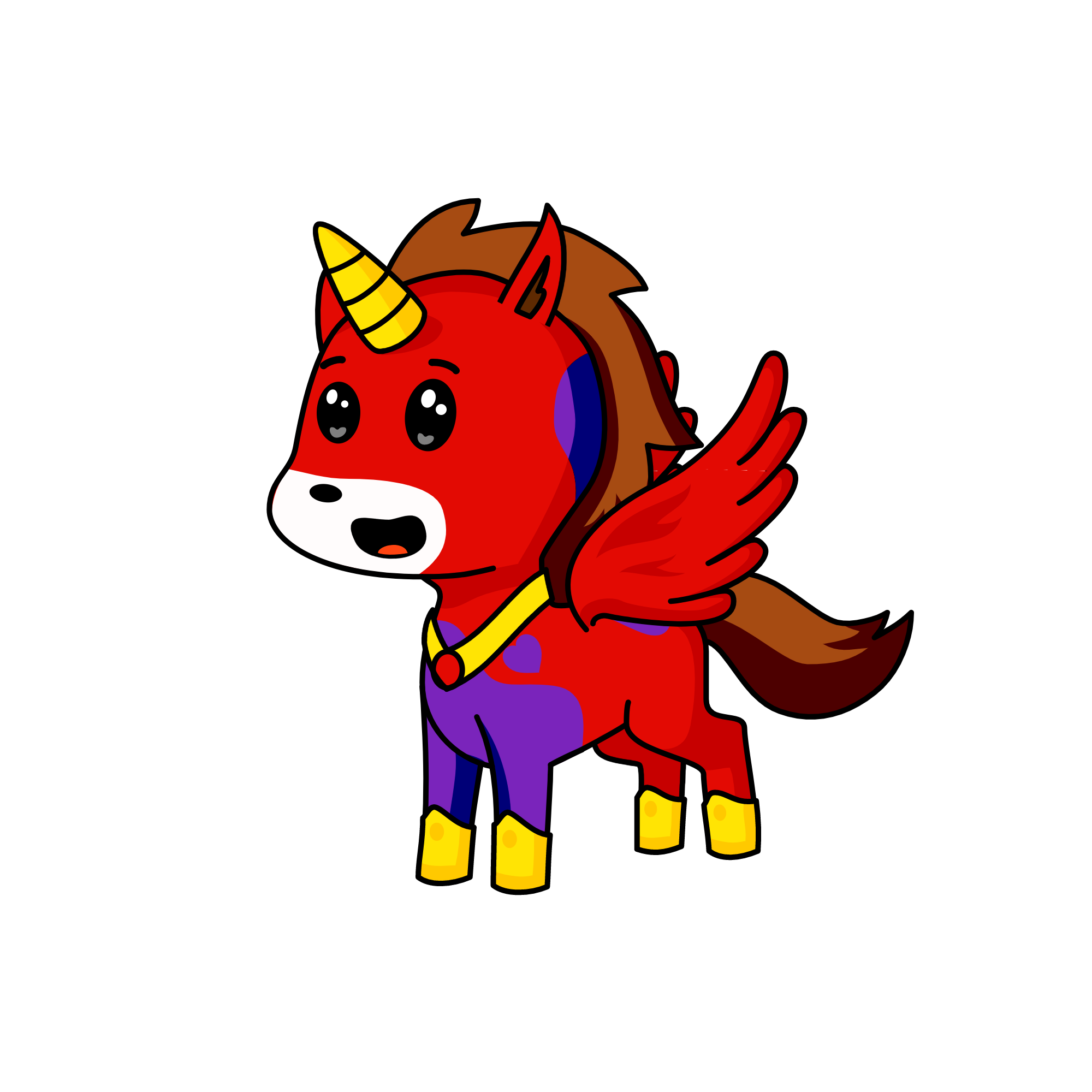the little bean glamrock bryan. [remake from my last bryan younicorn], the unicorn