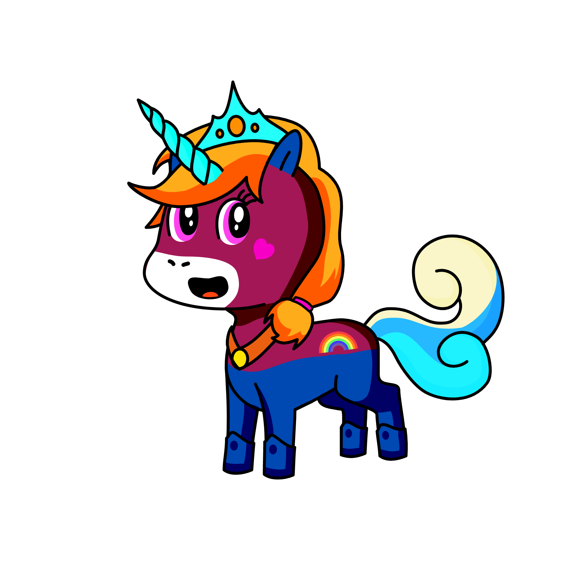 Queen Phoenyx, the unicorn
