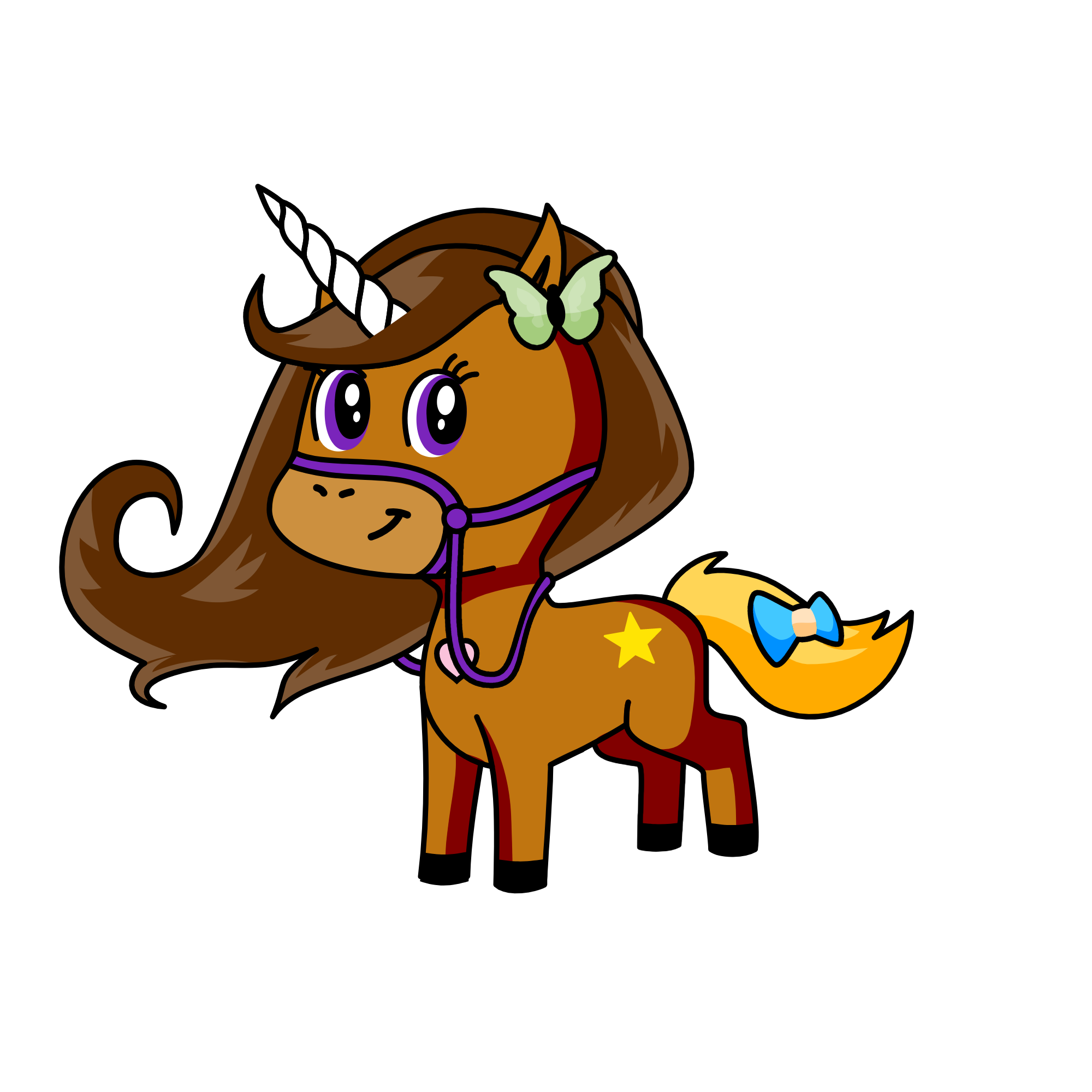 Sun flower, the unicorn