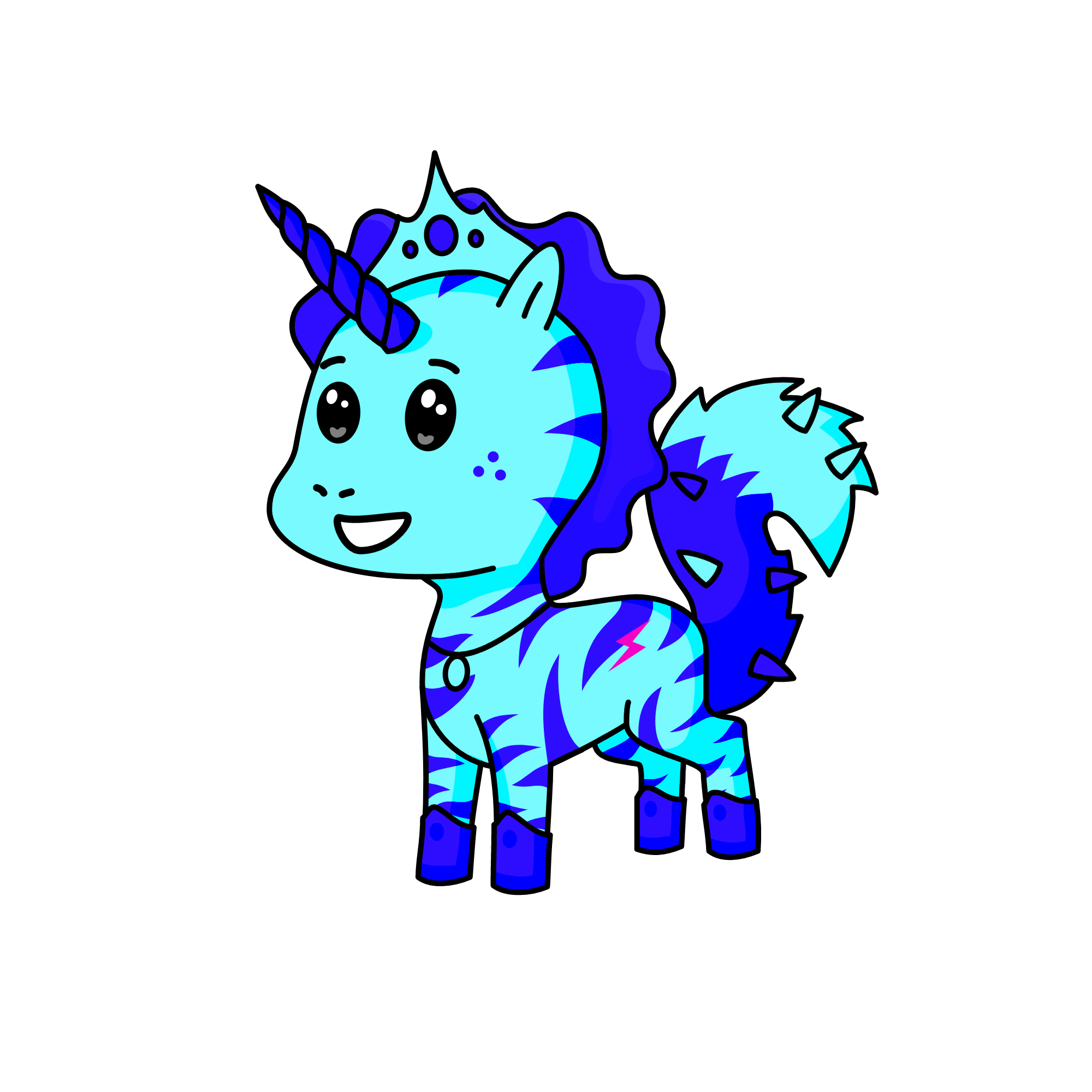 Son of king and queen , the unicorn