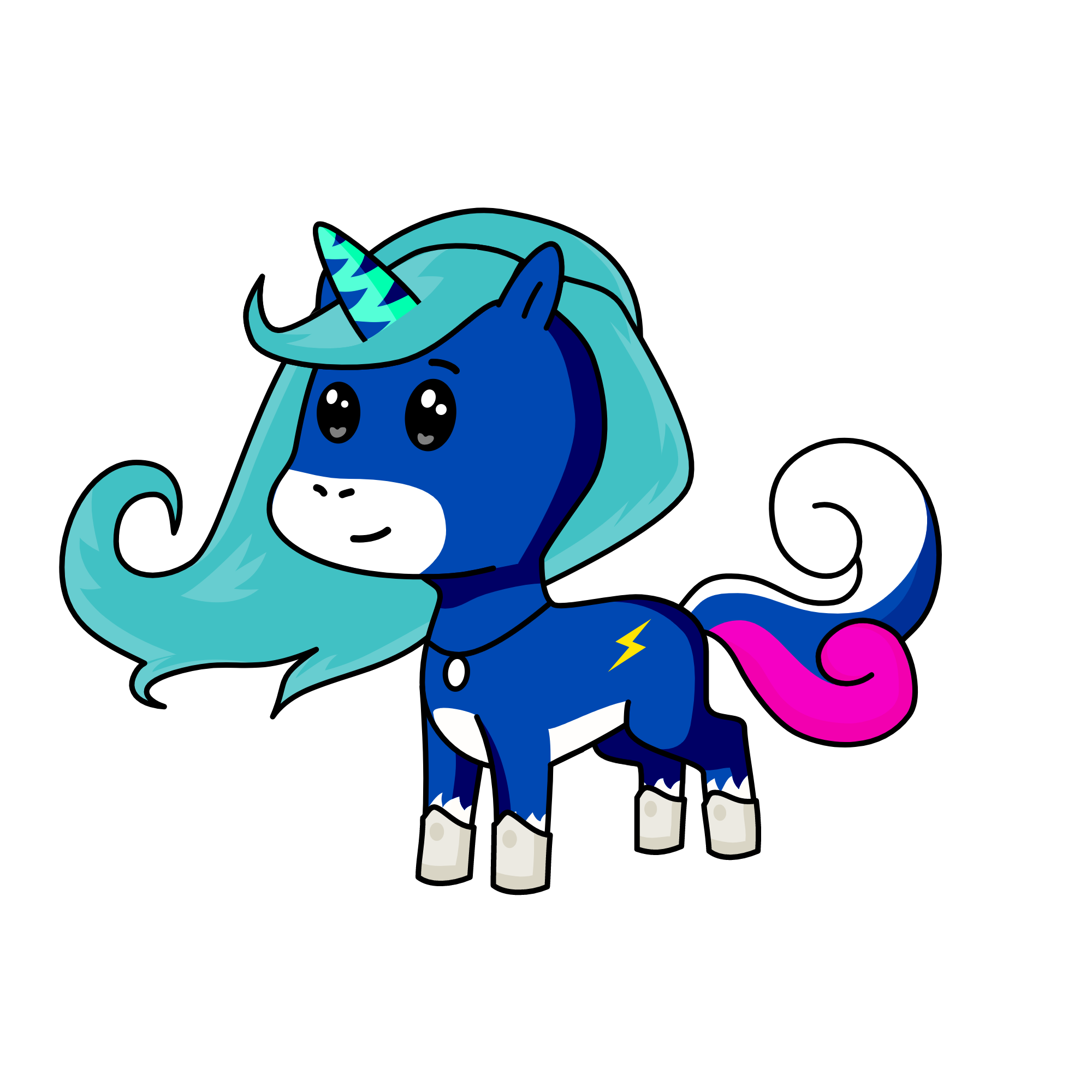 Glow, the unicorn