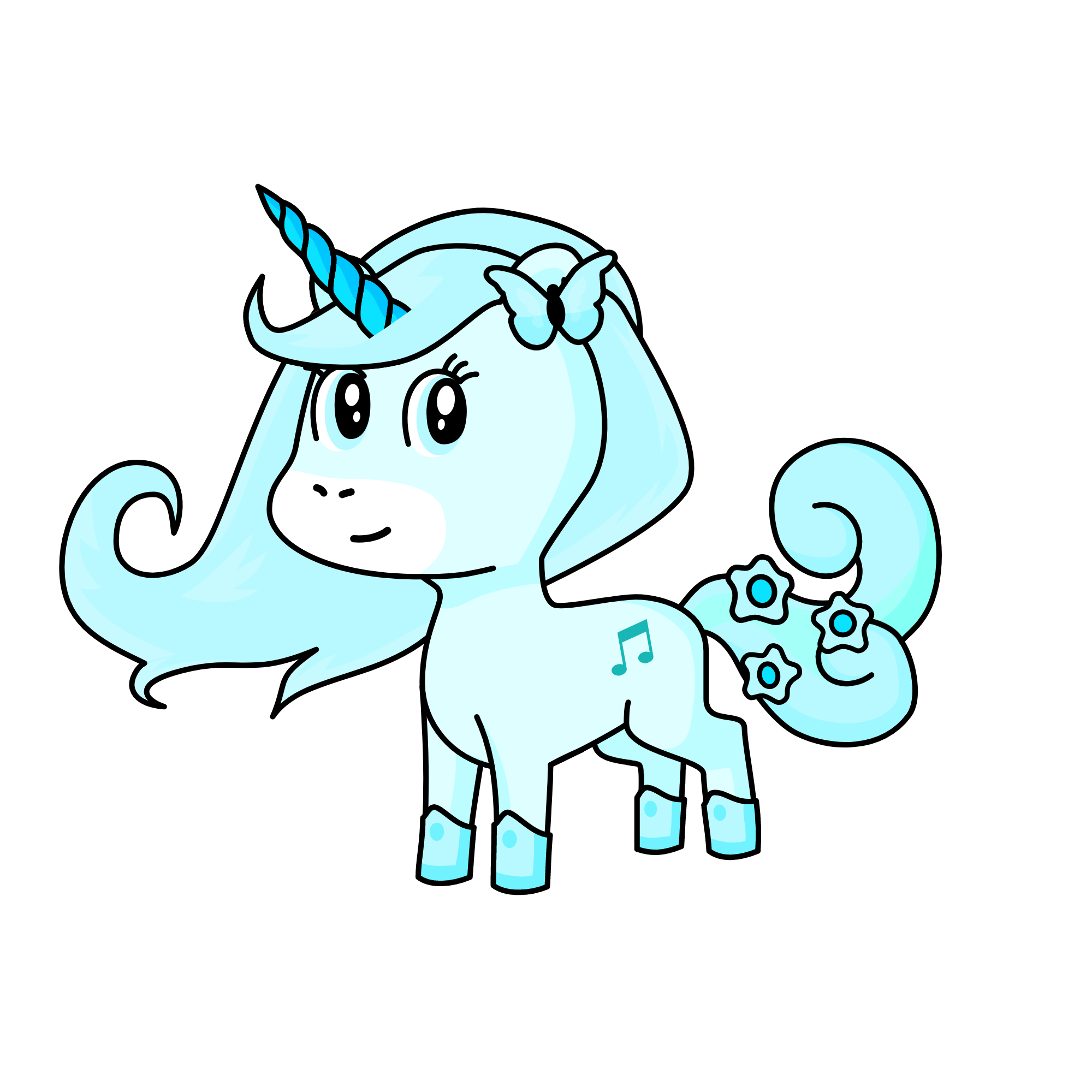 Sky, the unicorn