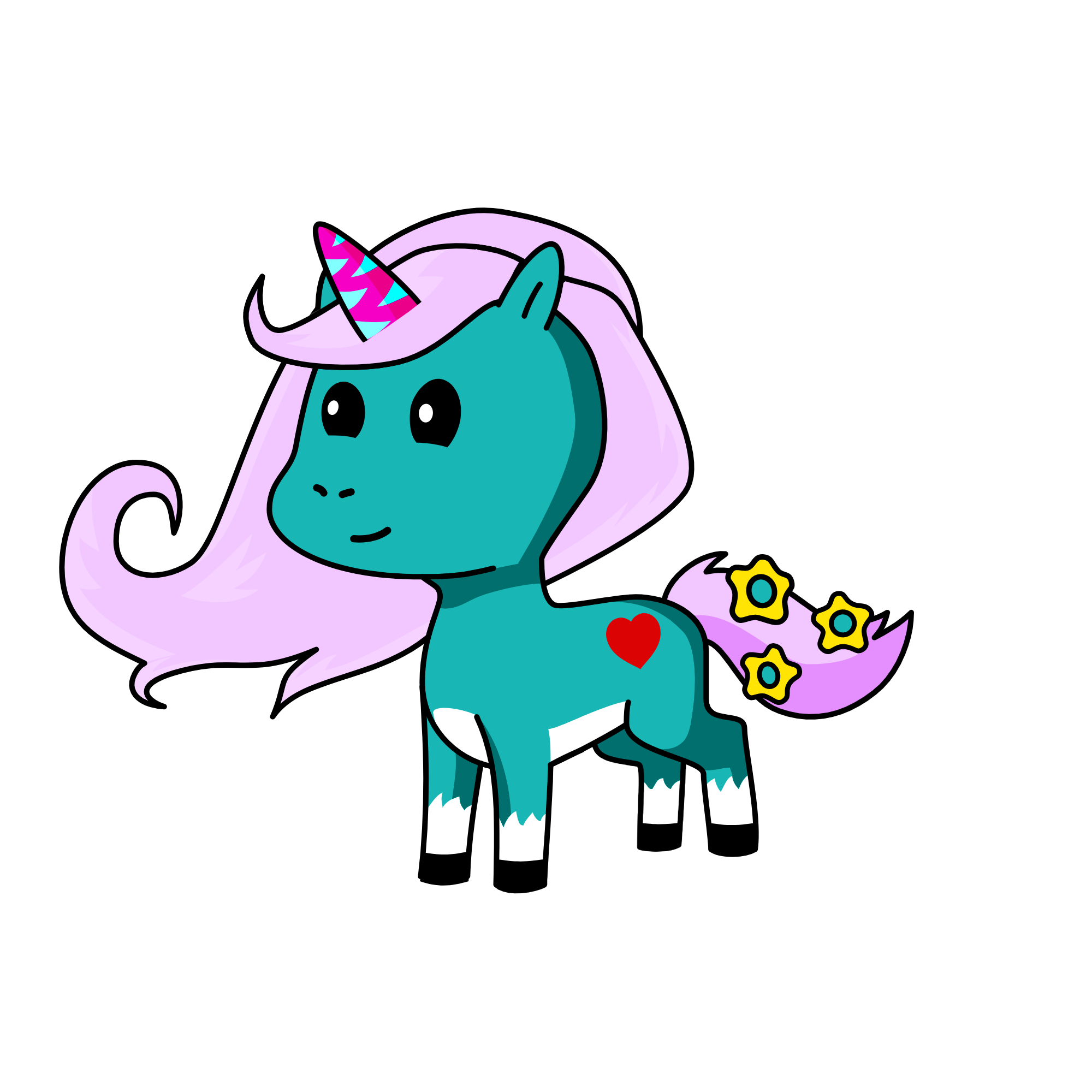 snowy, the unicorn