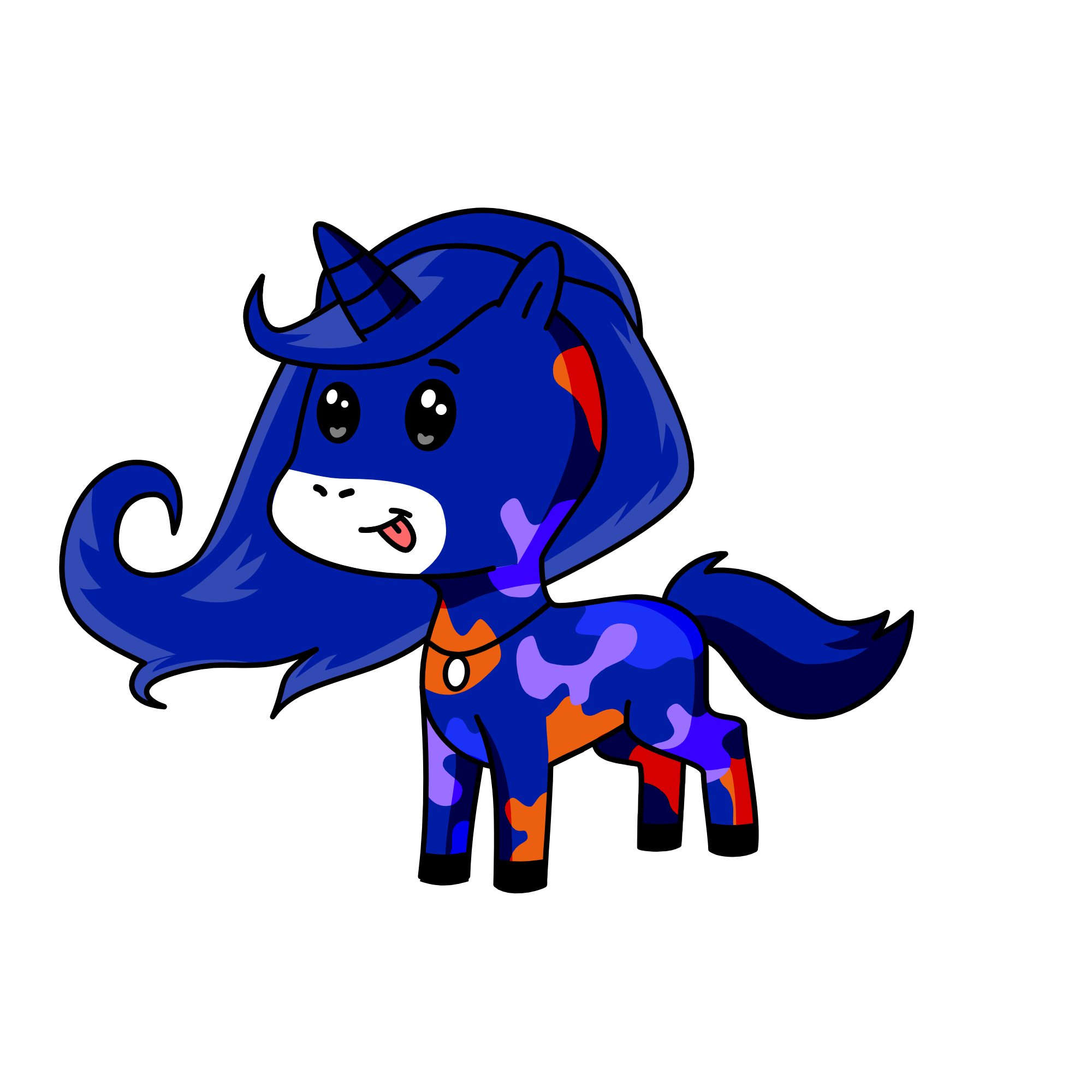 Sluna, the unicorn