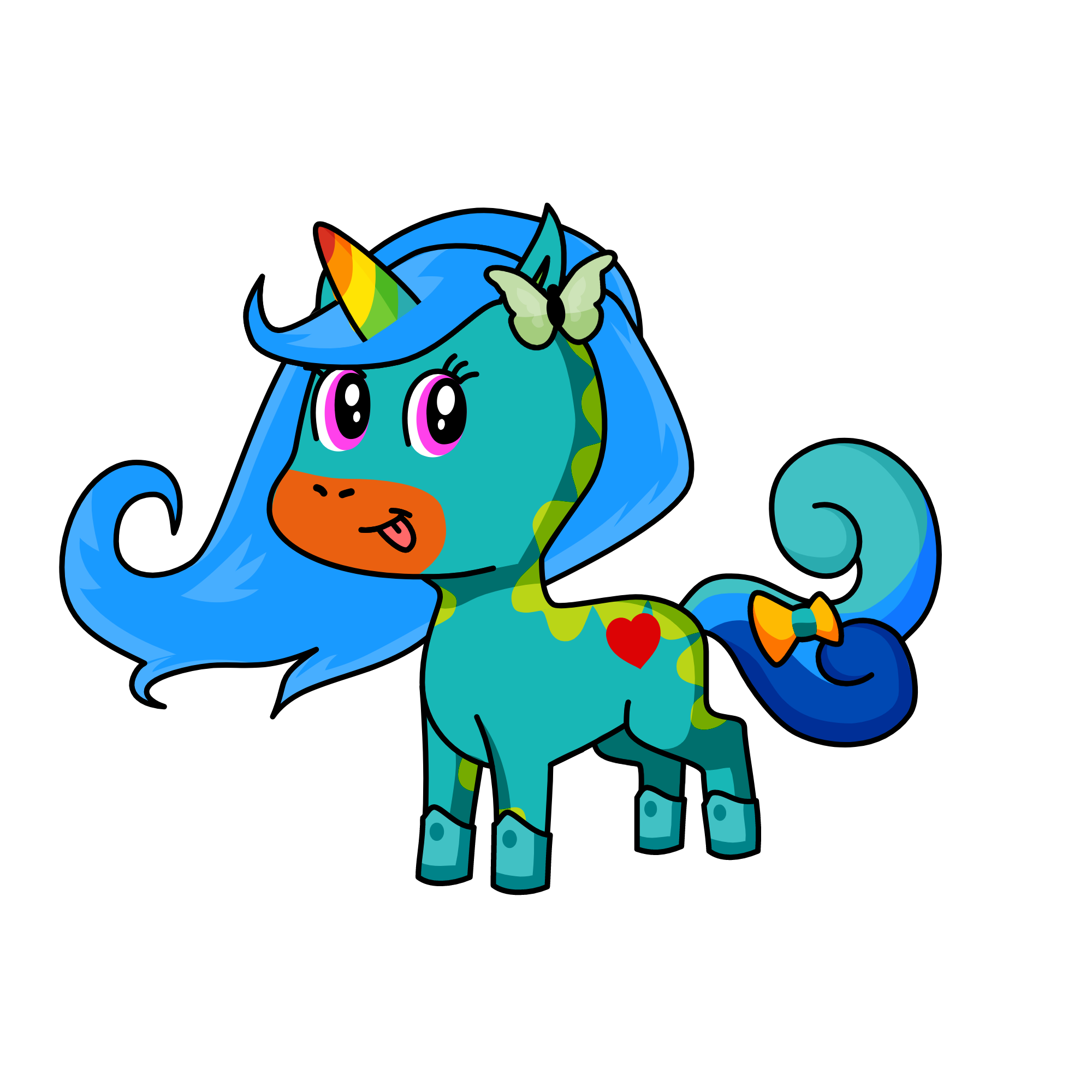 x, the unicorn