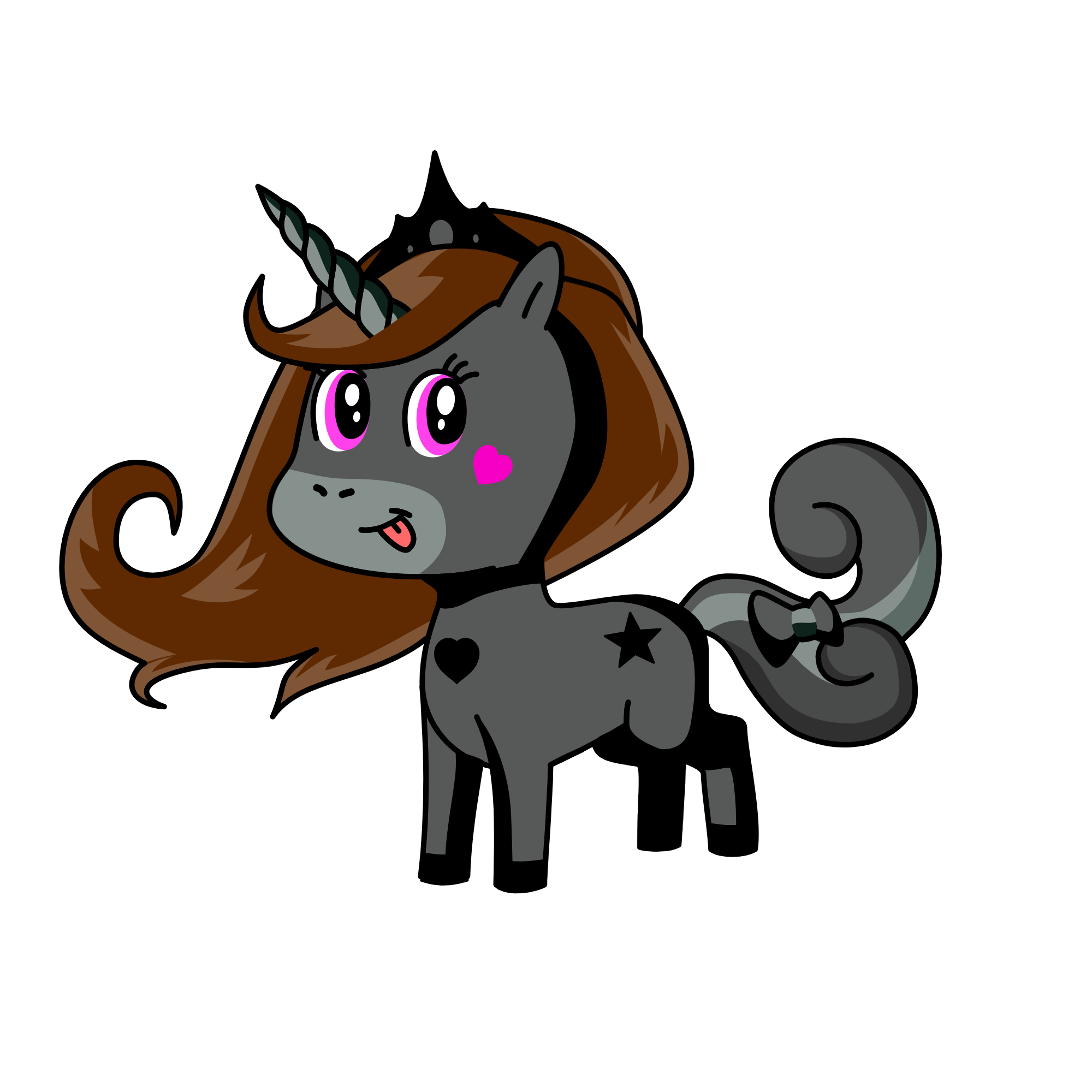 Queen Darkness, the unicorn