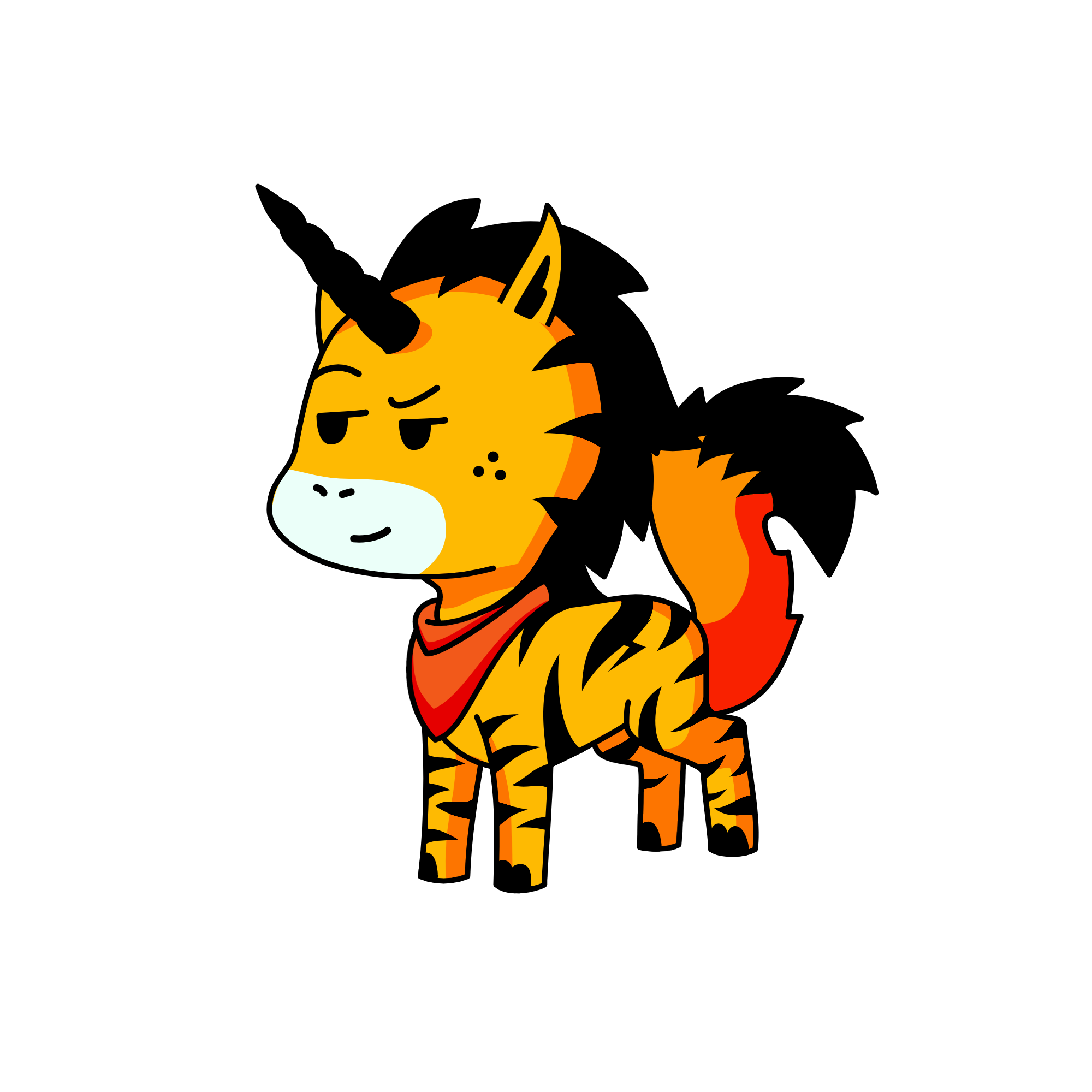 Tiger , the unicorn