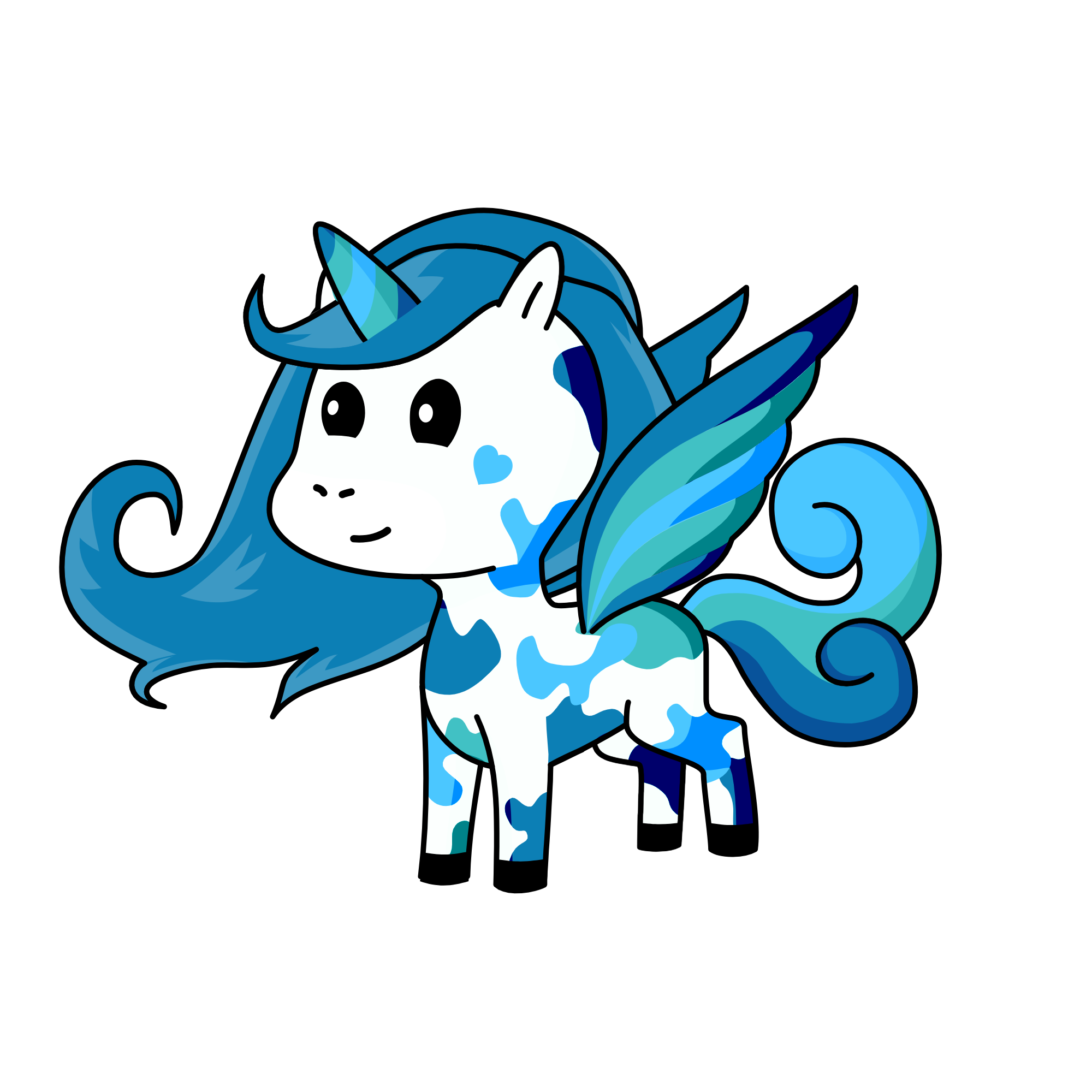 bluey, the unicorn