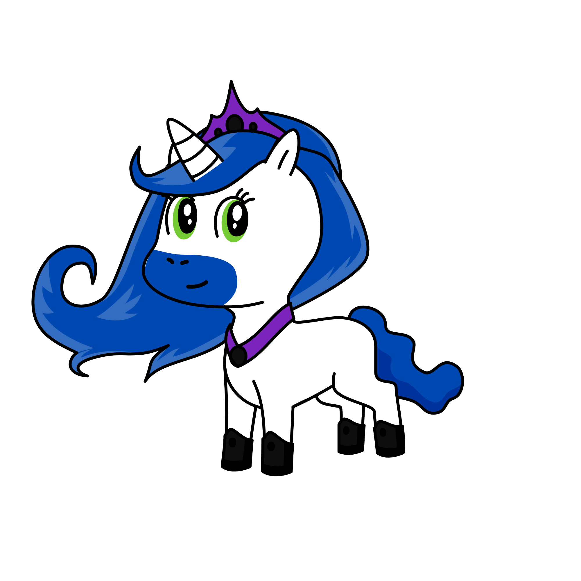 Princess Luna (From MLP), the unicorn