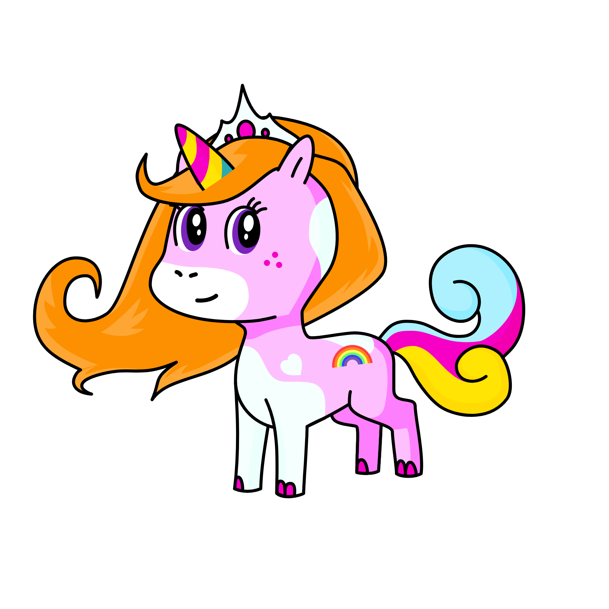 pinkicorn, the unicorn
