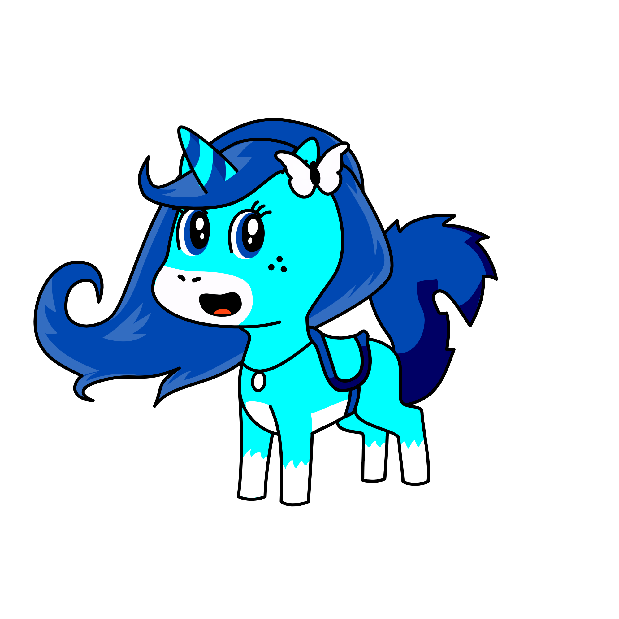 Winter, the unicorn