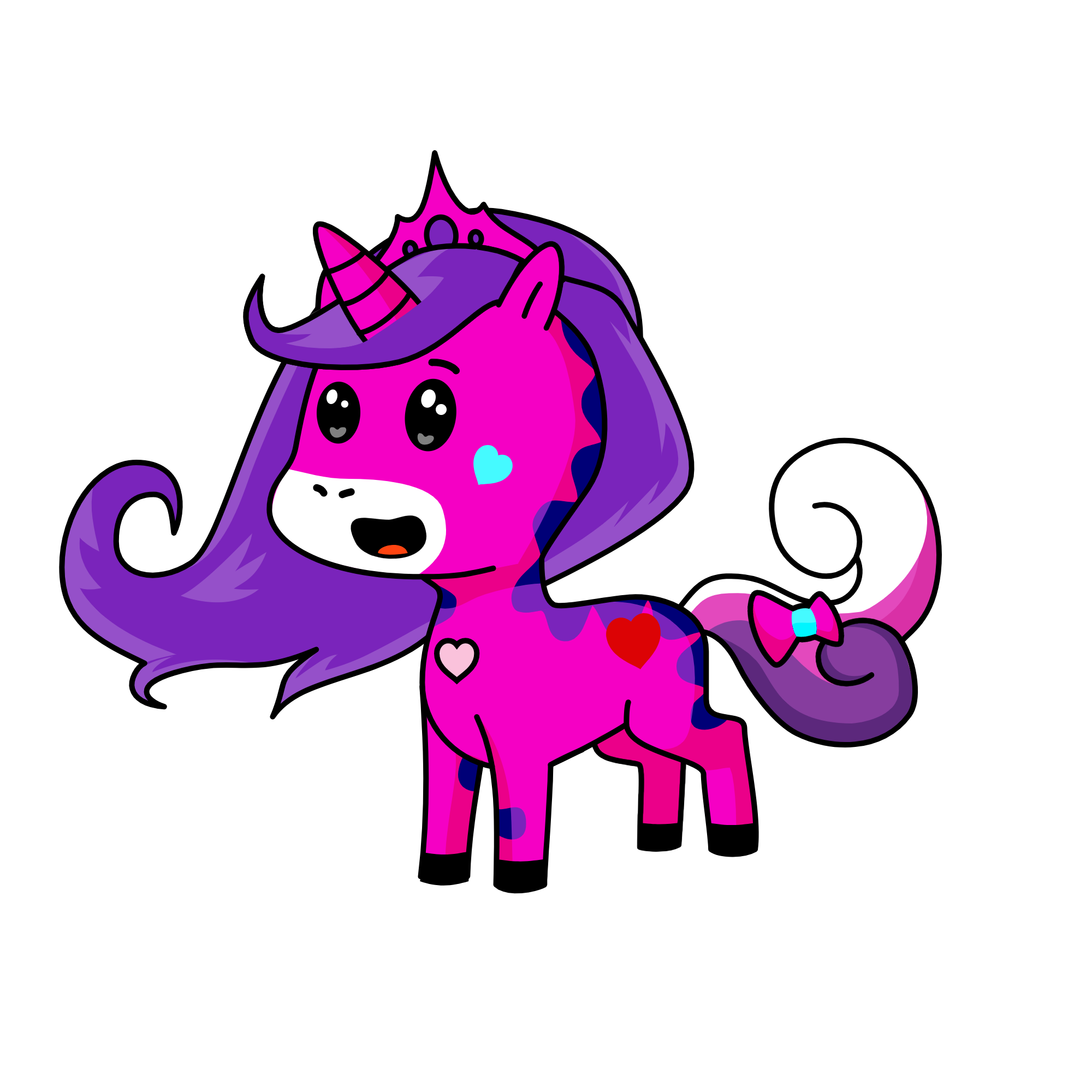 Valentine's mommy, the unicorn