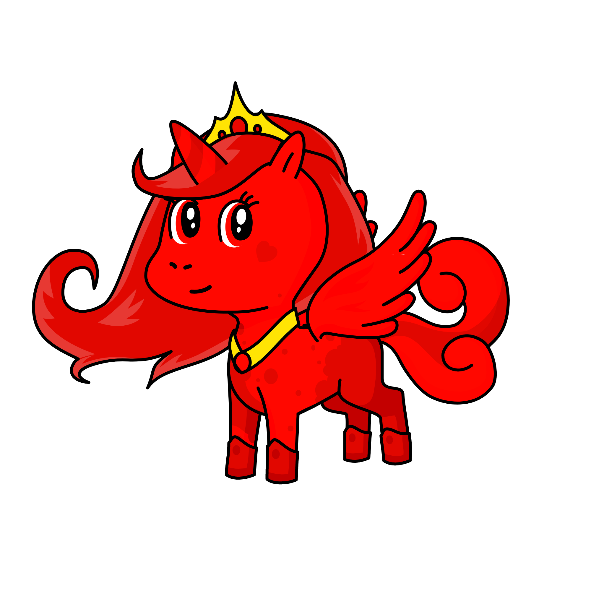 Red, the unicorn