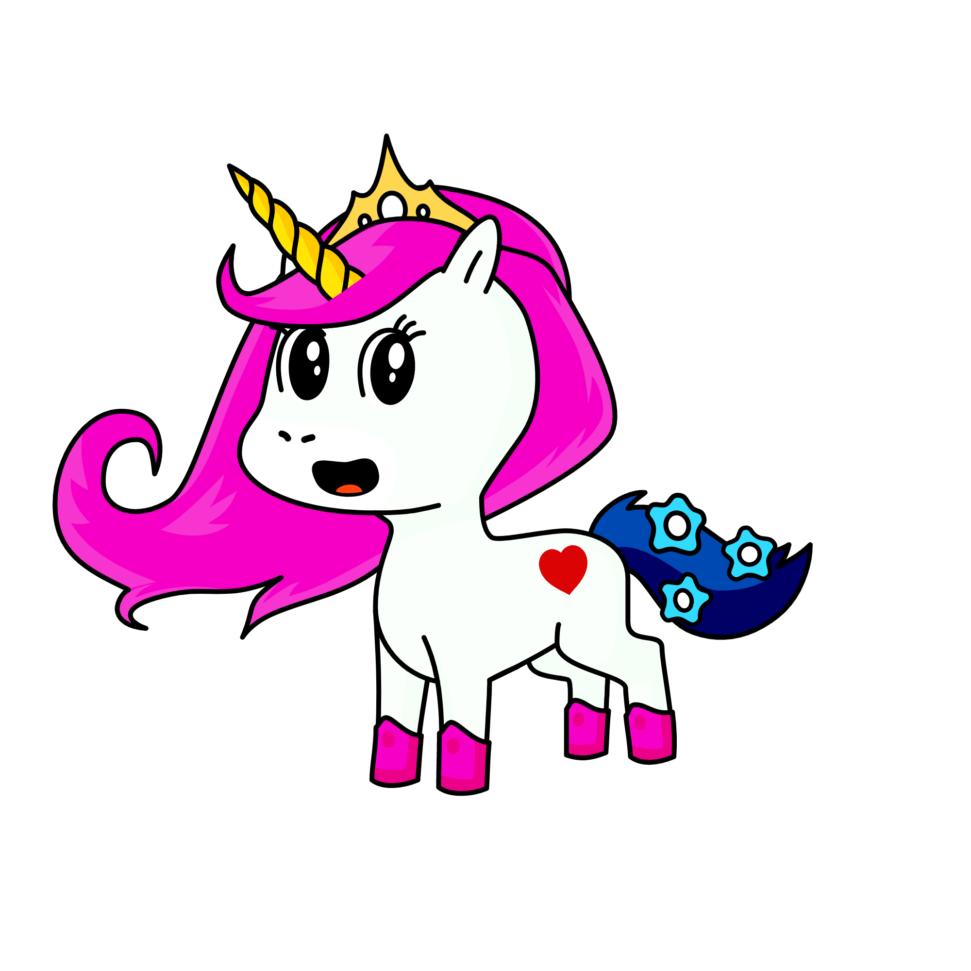 present, the unicorn