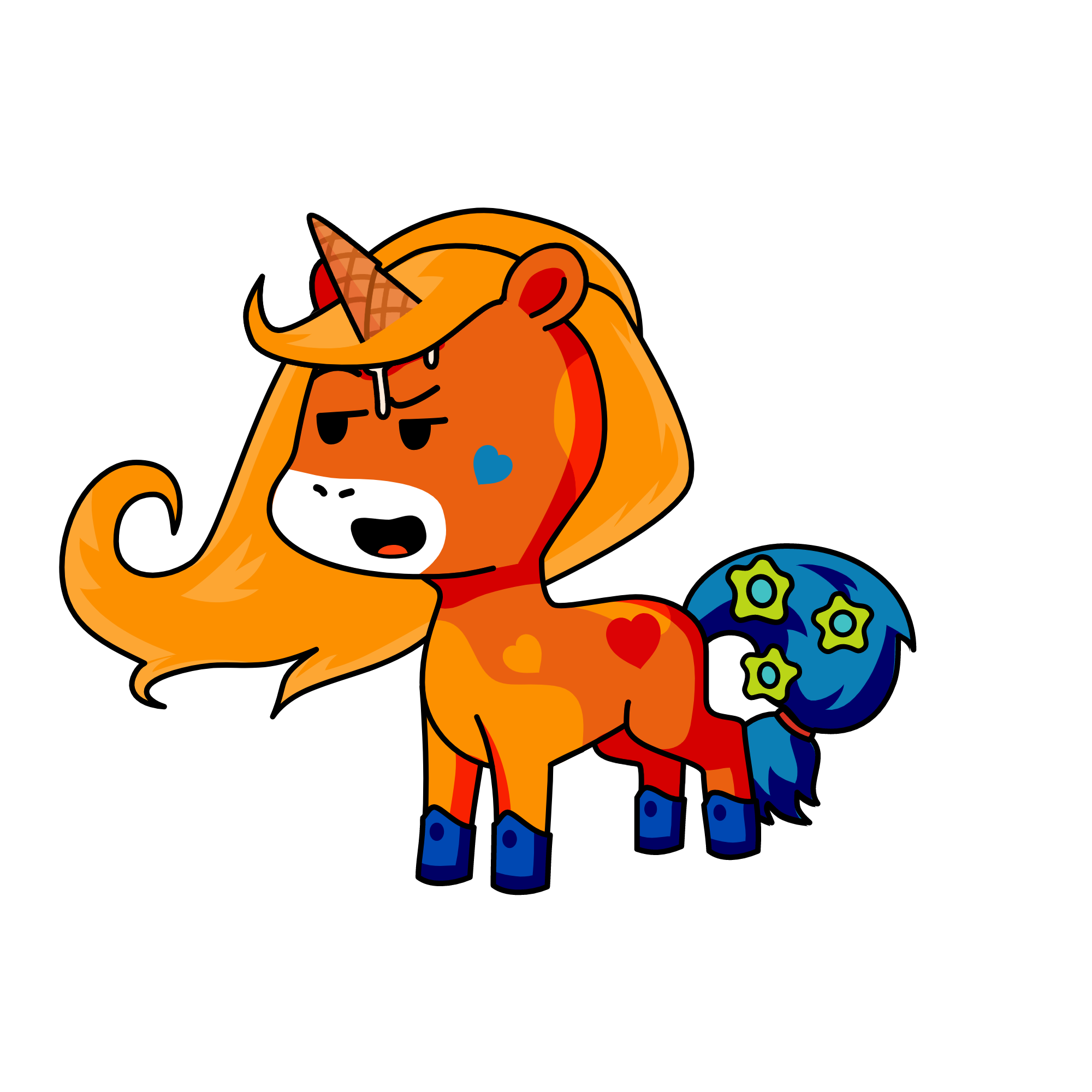 Dough! I am ICECORN NOT A UNICORN.............-------------->>>>>>, the unicorn