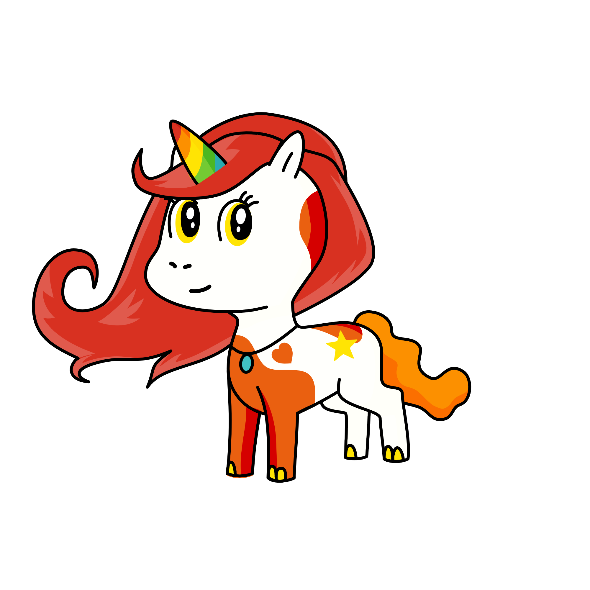 fire mane, the unicorn