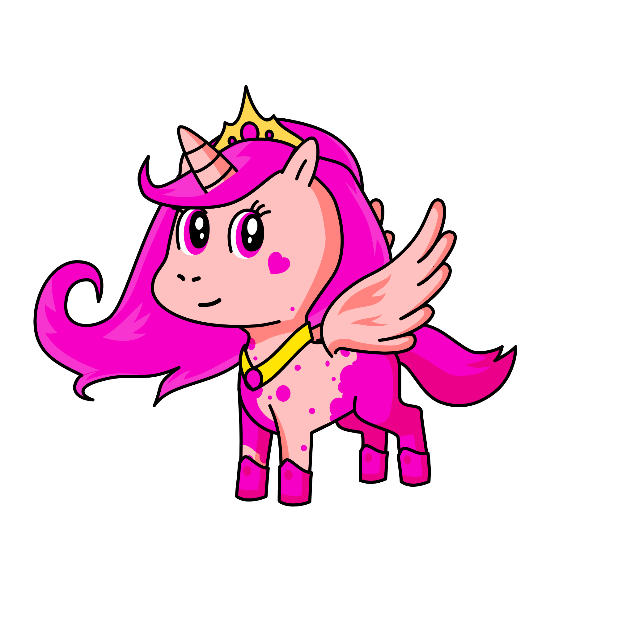 Pink, the unicorn