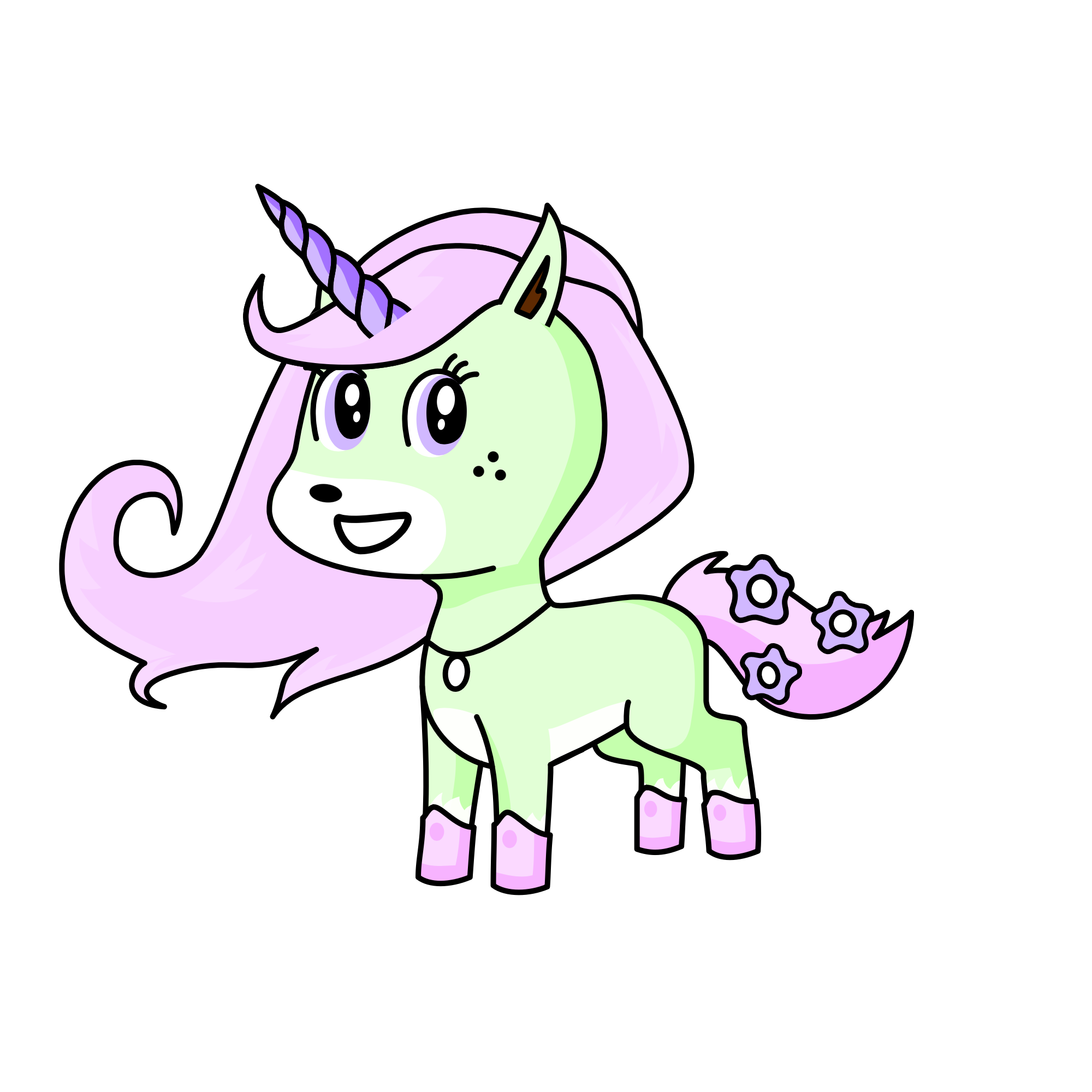 Peppermint, the unicorn