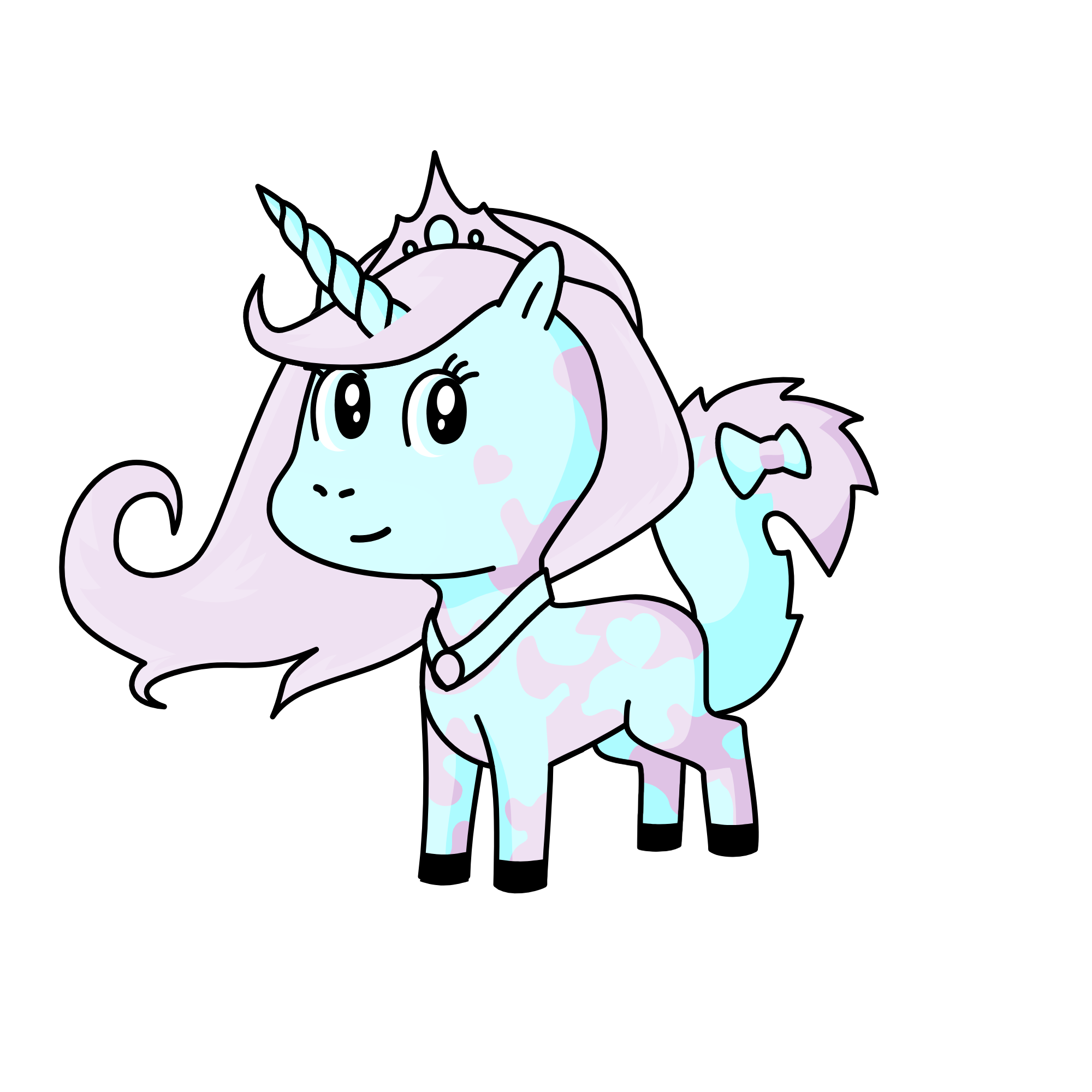 🌺, the unicorn