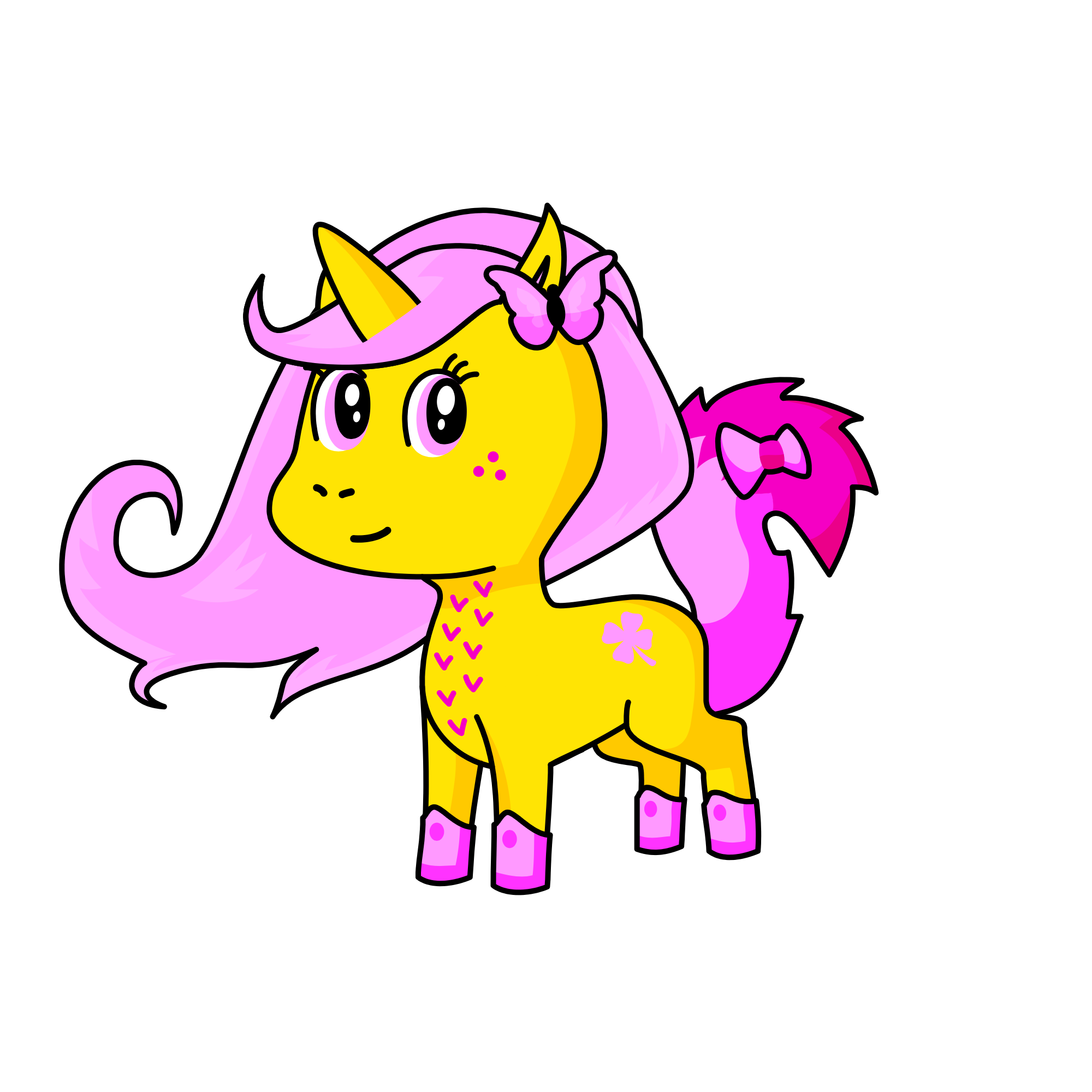 Flutter shy , the unicorn