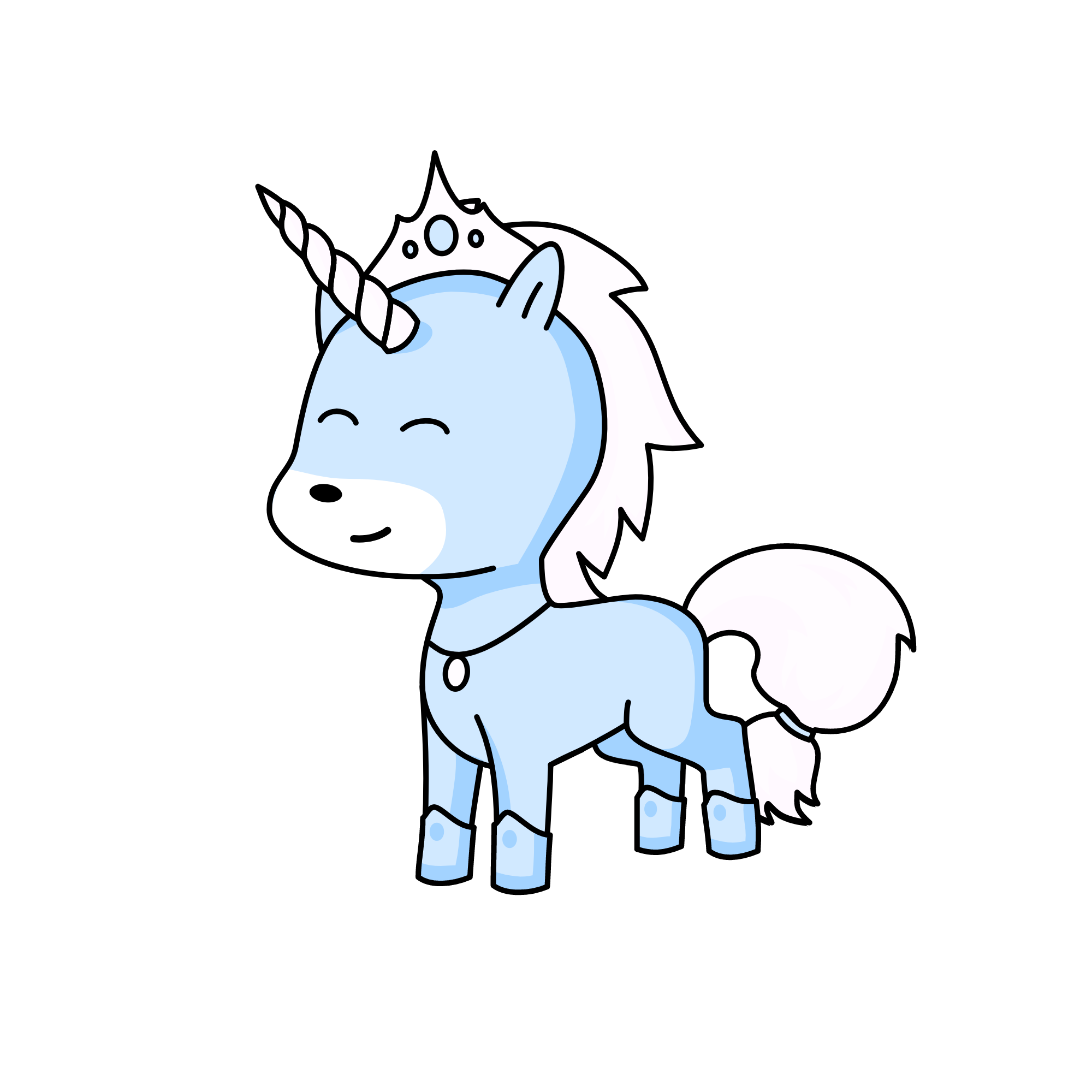 Queen of snow, the unicorn