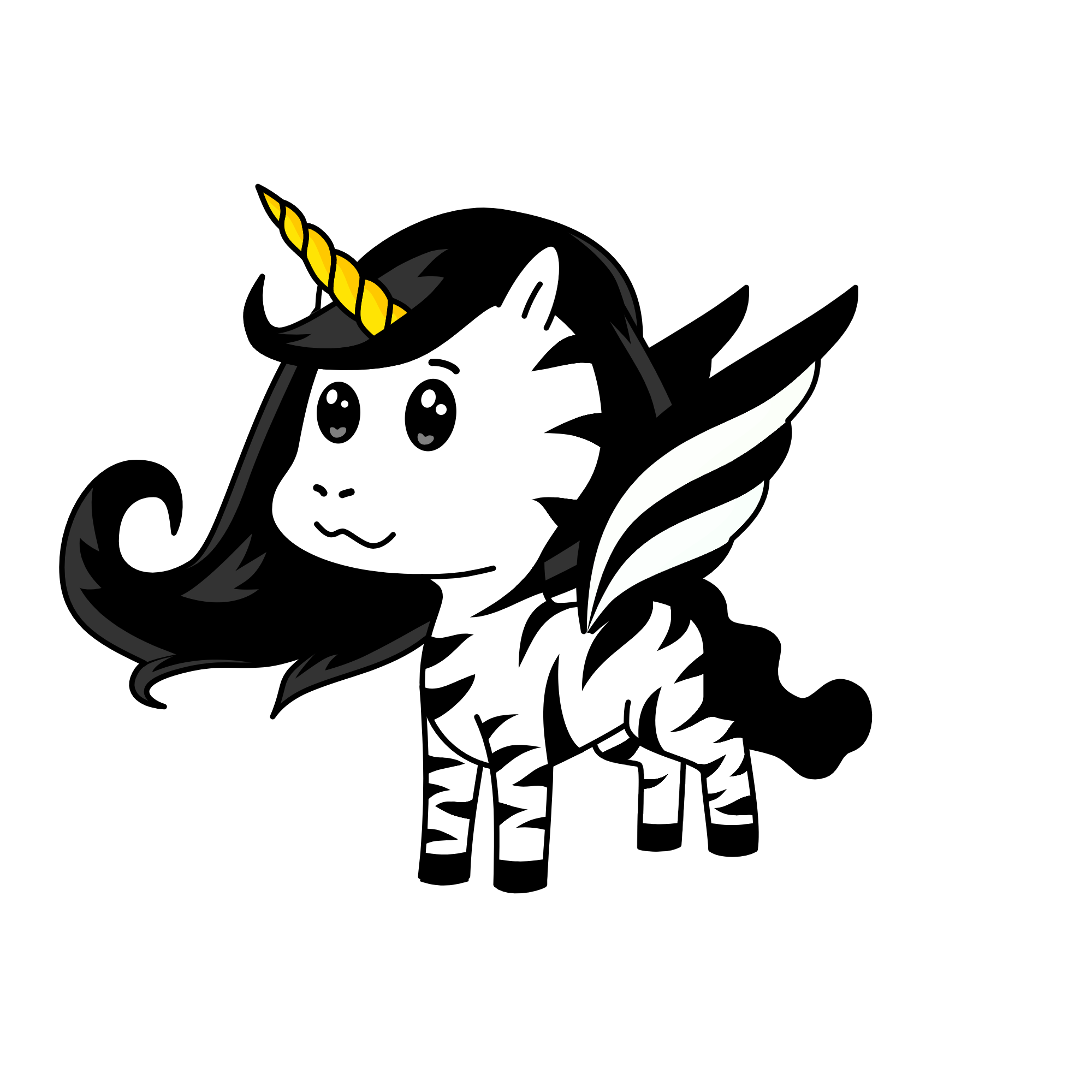 zebra, the unicorn