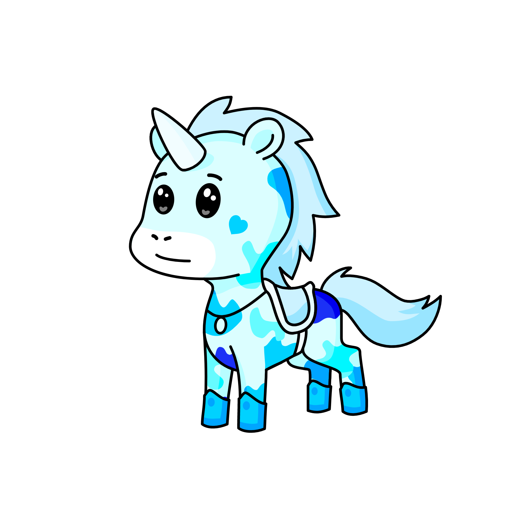 Teardrop. Bio: boy, always seems sad, insecure. Only comfortable when asleep., the unicorn