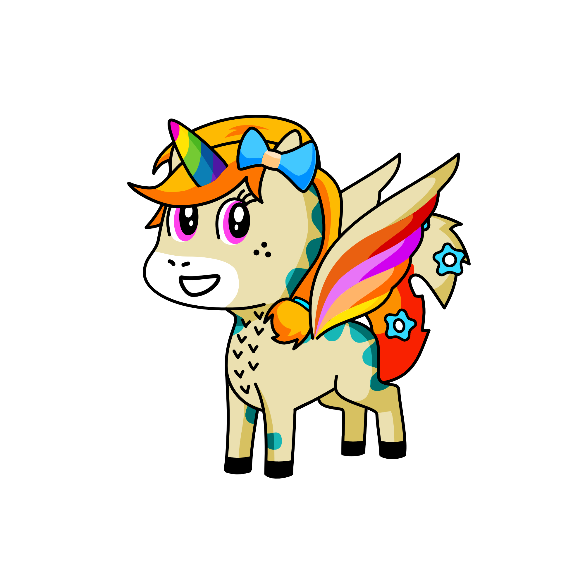 Pixlenna, the unicorn