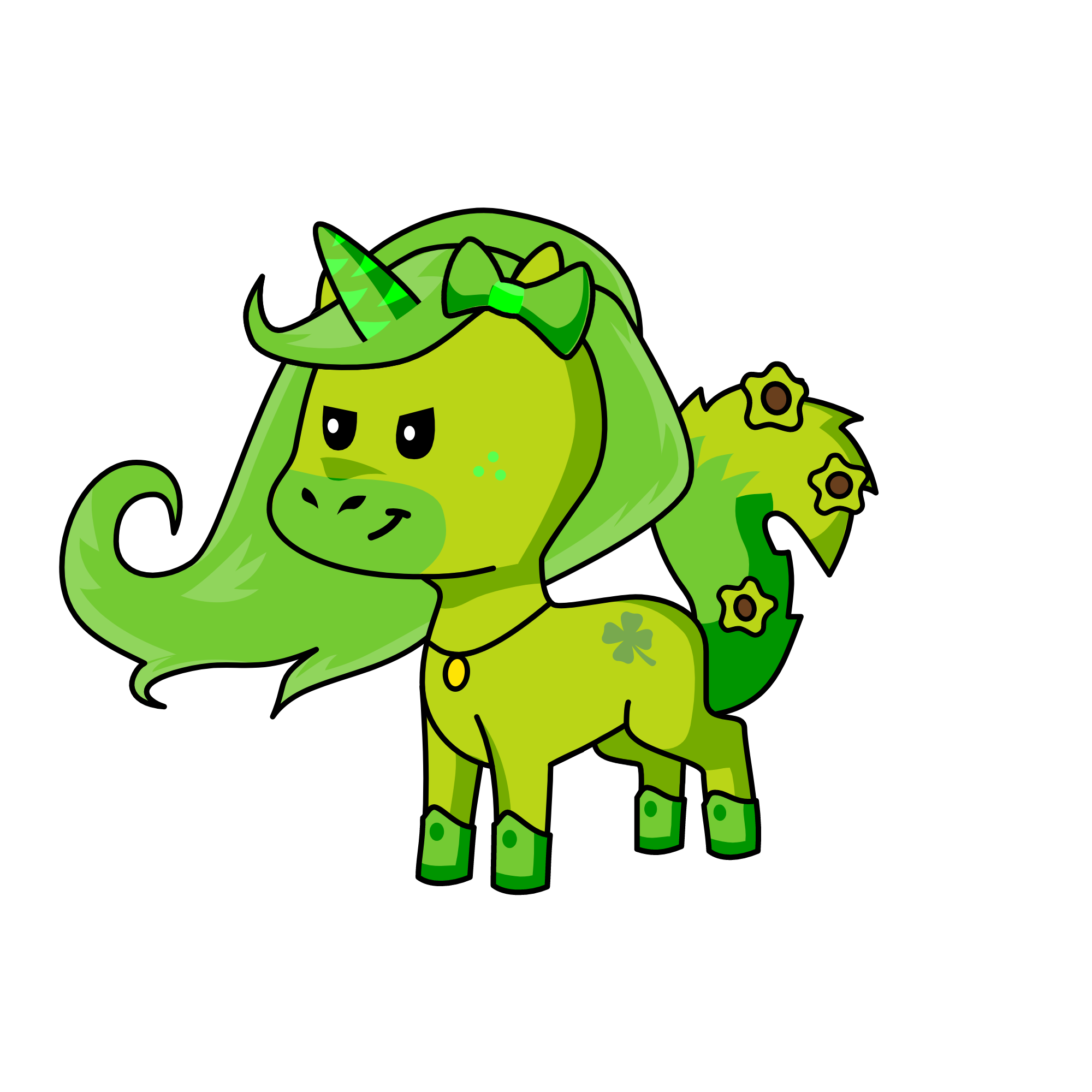 Ever green, the unicorn