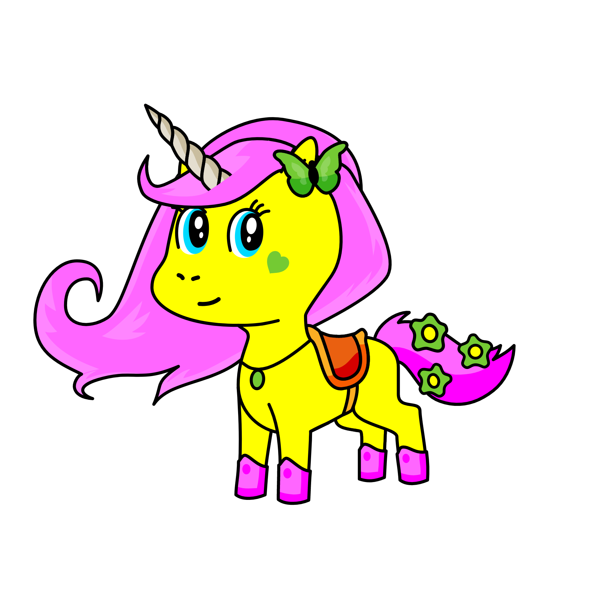 Fluttershy, the unicorn
