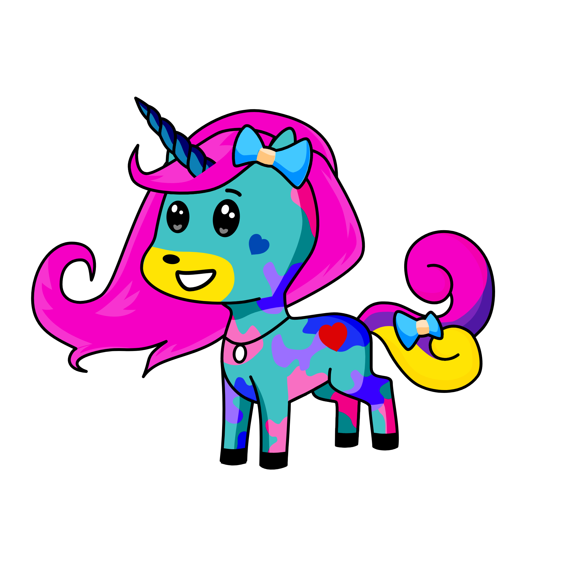 Cute fire the cute one, the unicorn