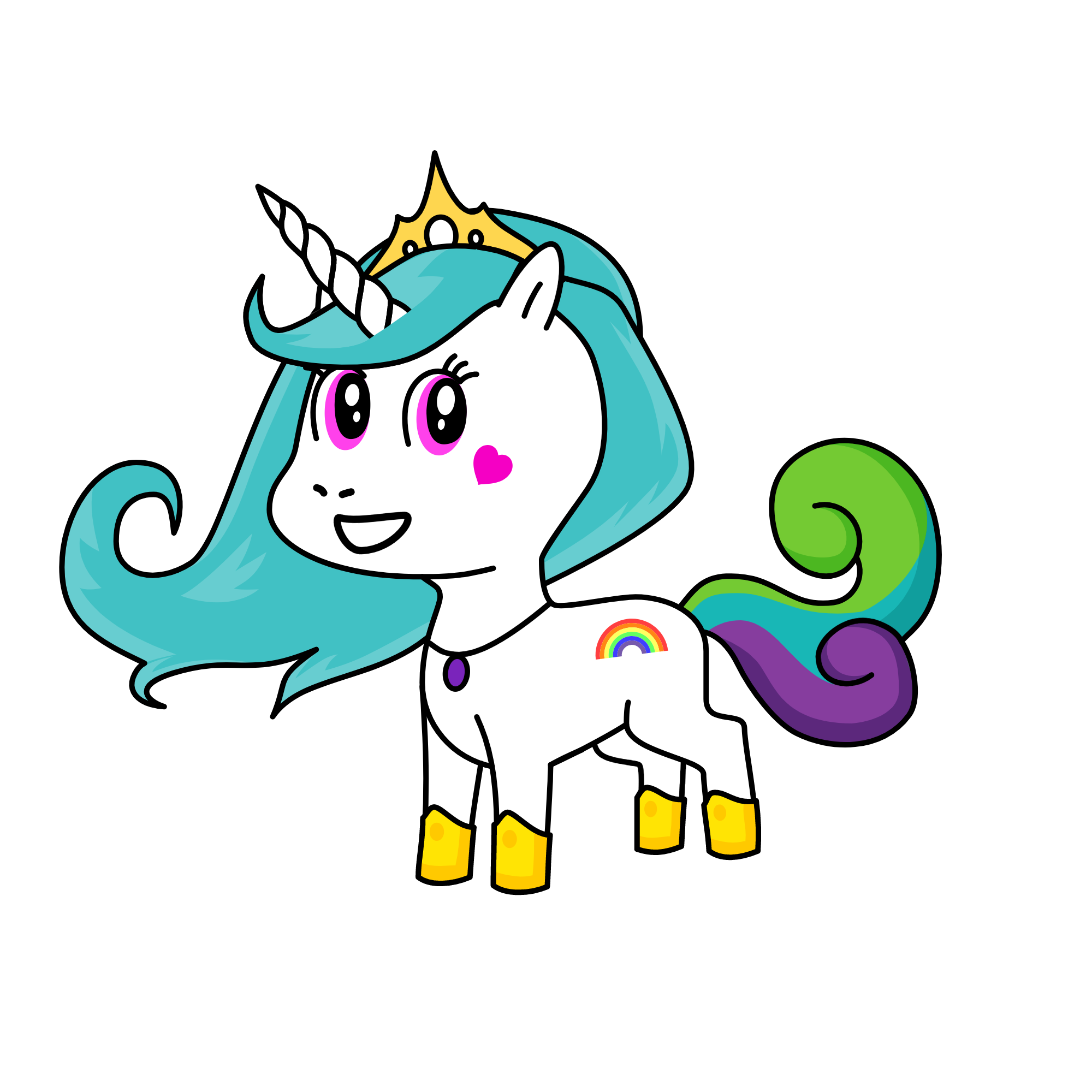 prinsses celistia, the unicorn