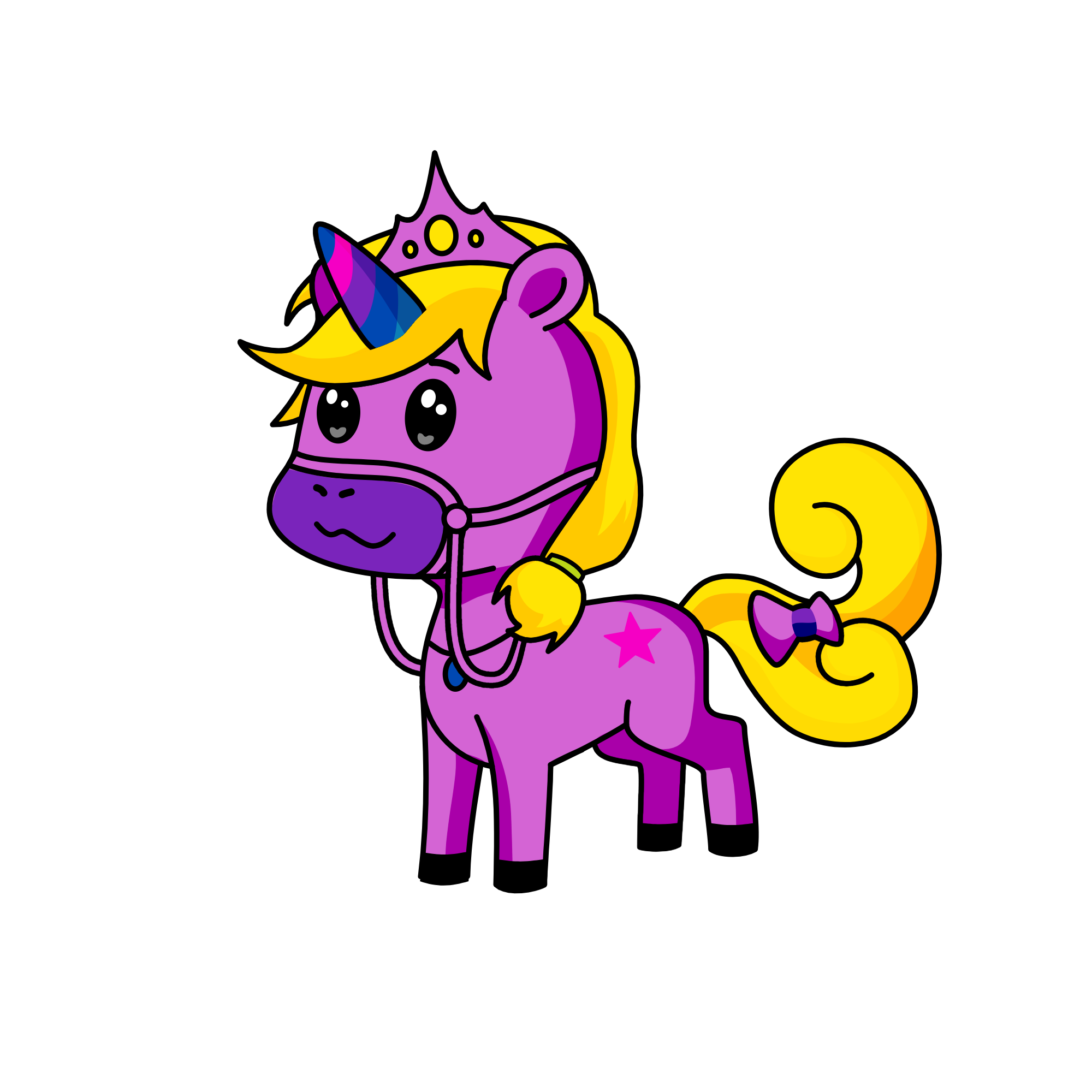 Pink fluffy unicorn, the unicorn