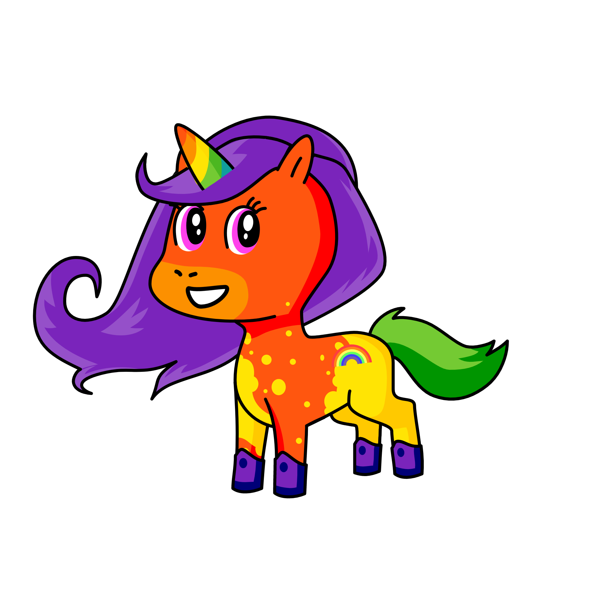 rainbow, the unicorn