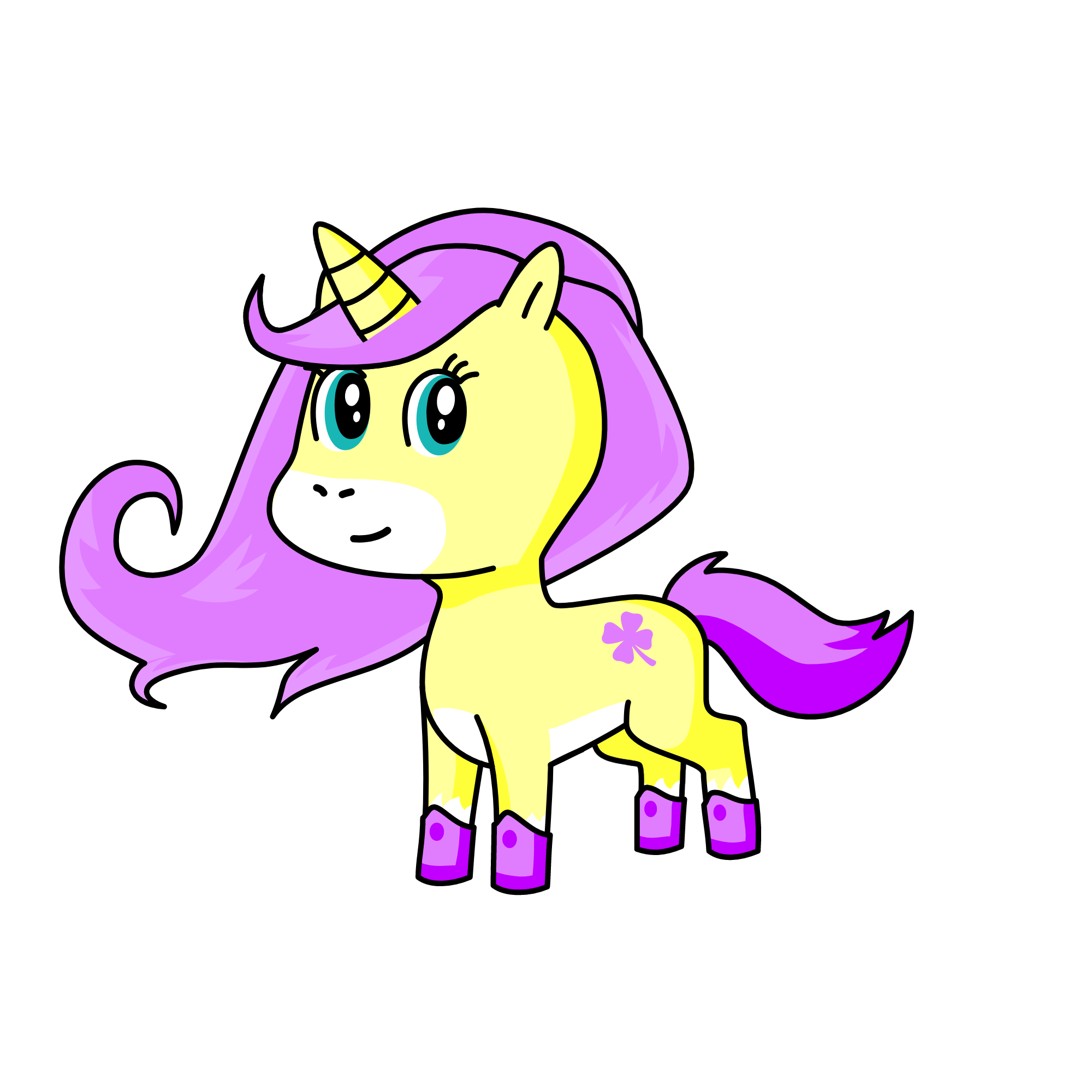 Fluttershy, the unicorn