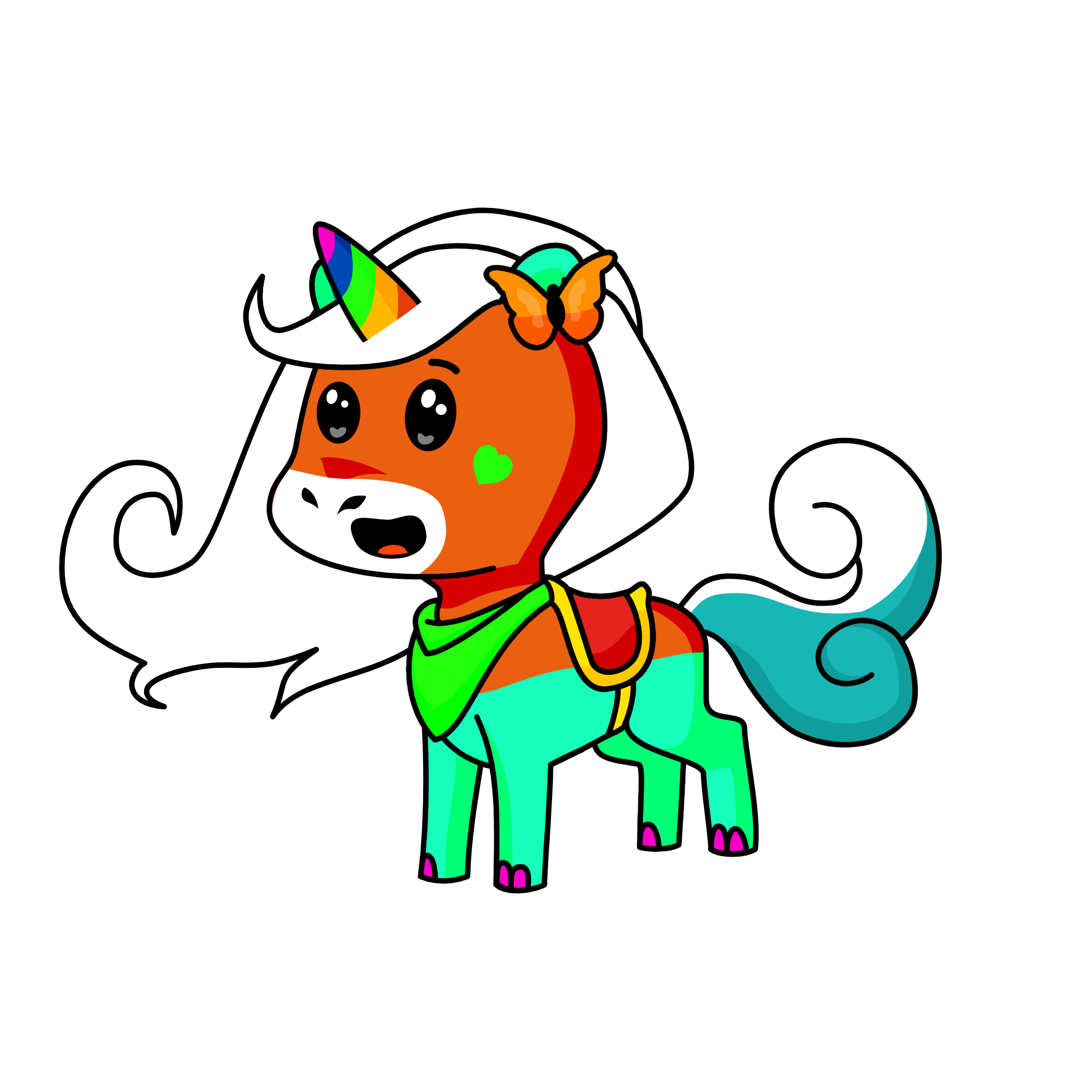 rainbow, the unicorn