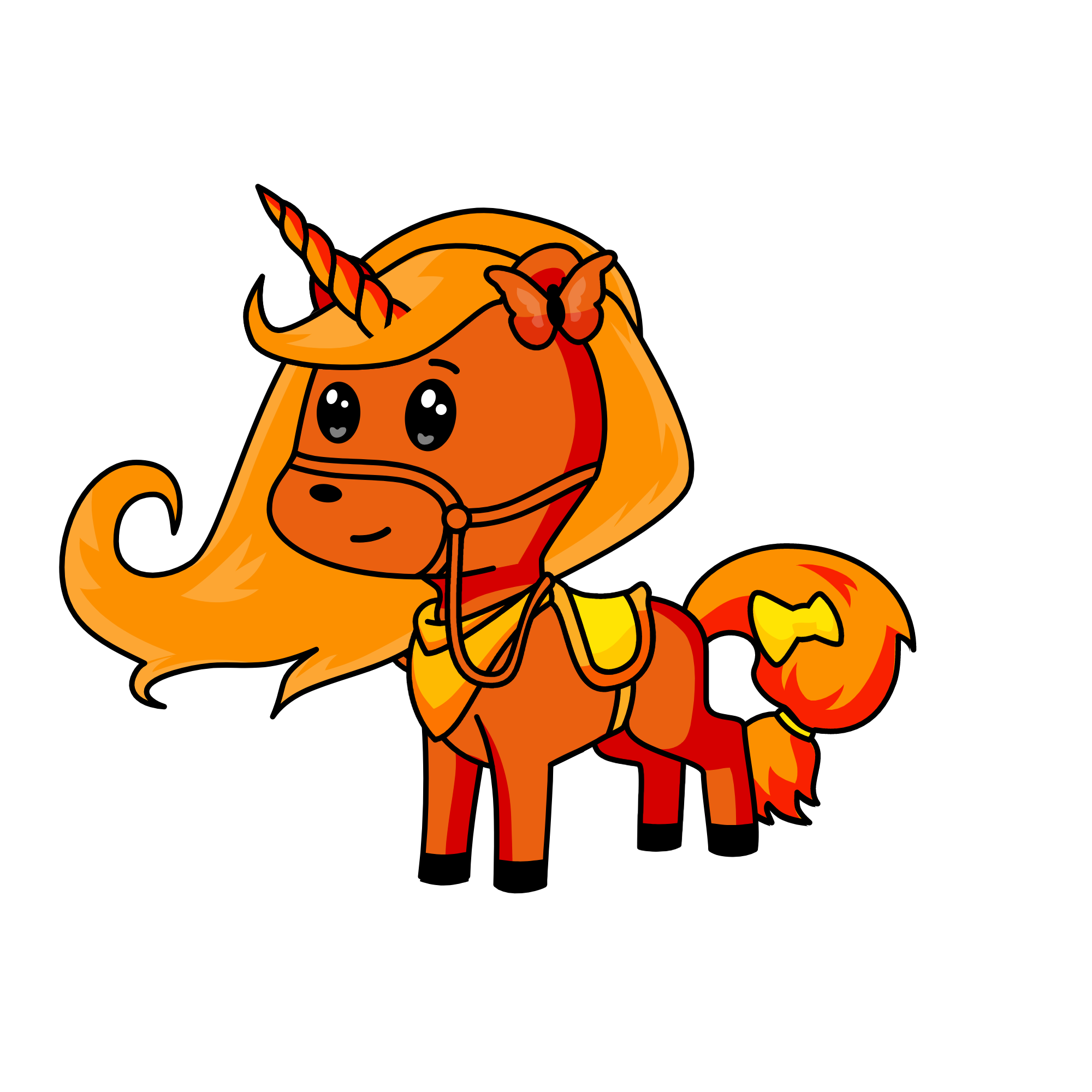 Orangycorn, the unicorn