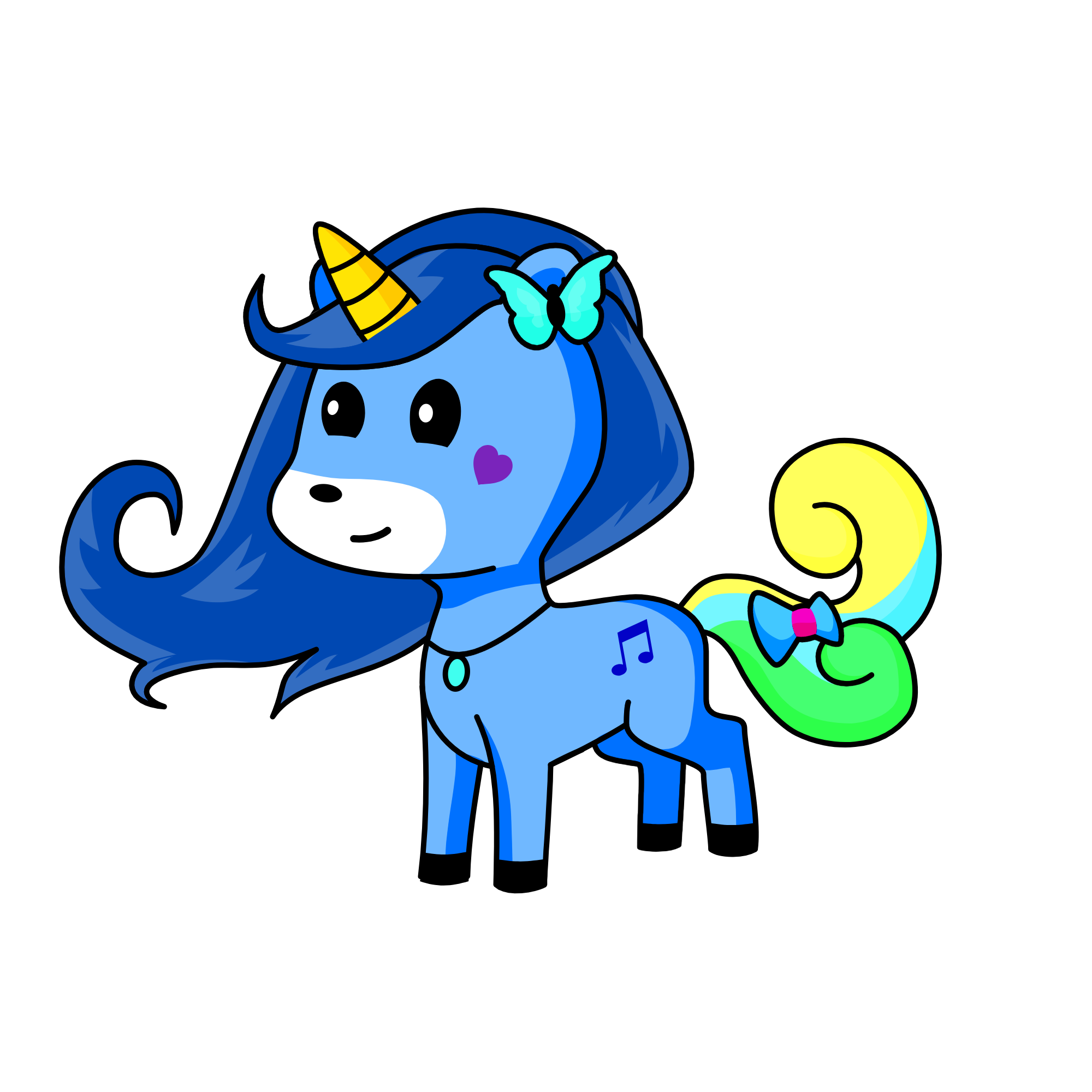 Melody, the unicorn