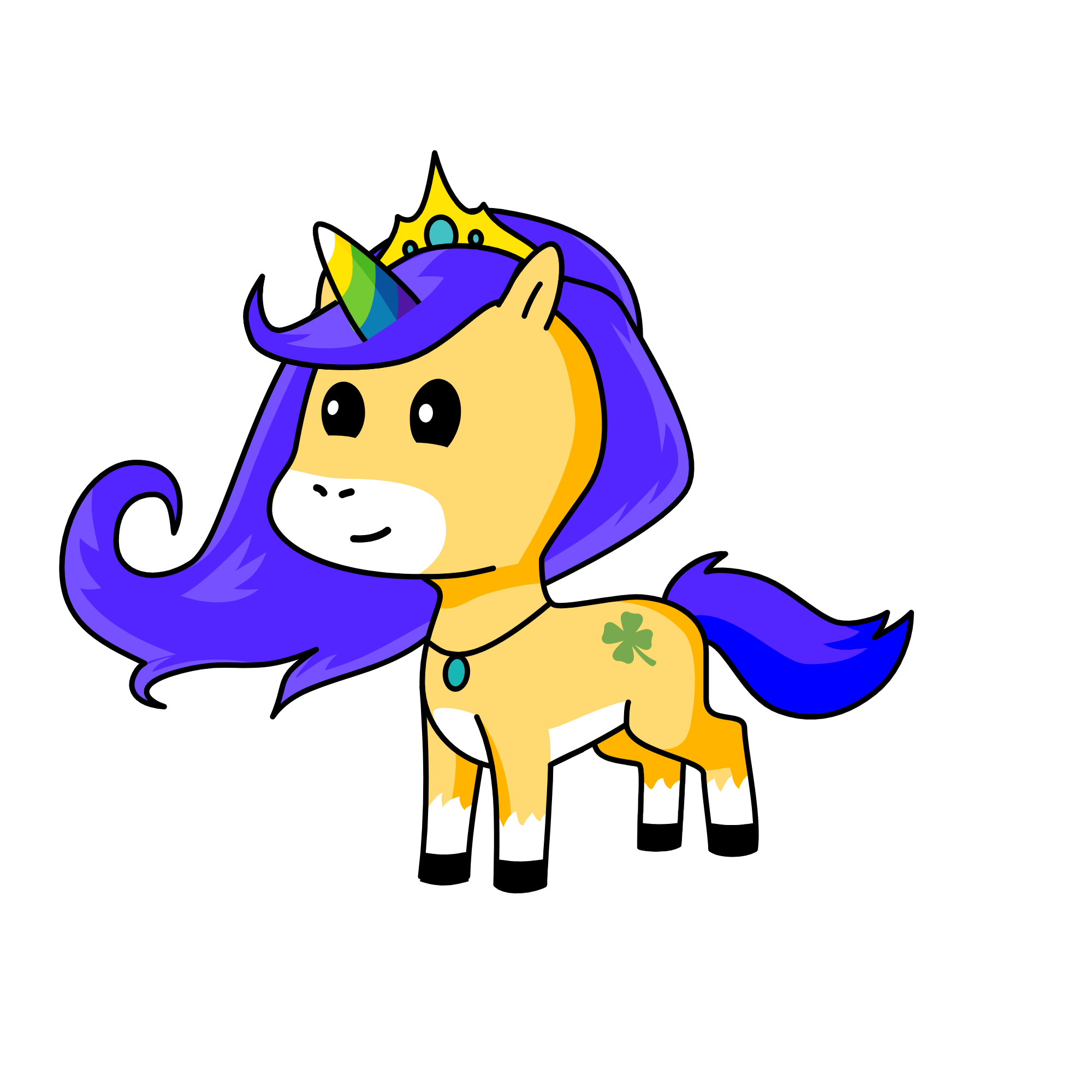 Violet, the unicorn